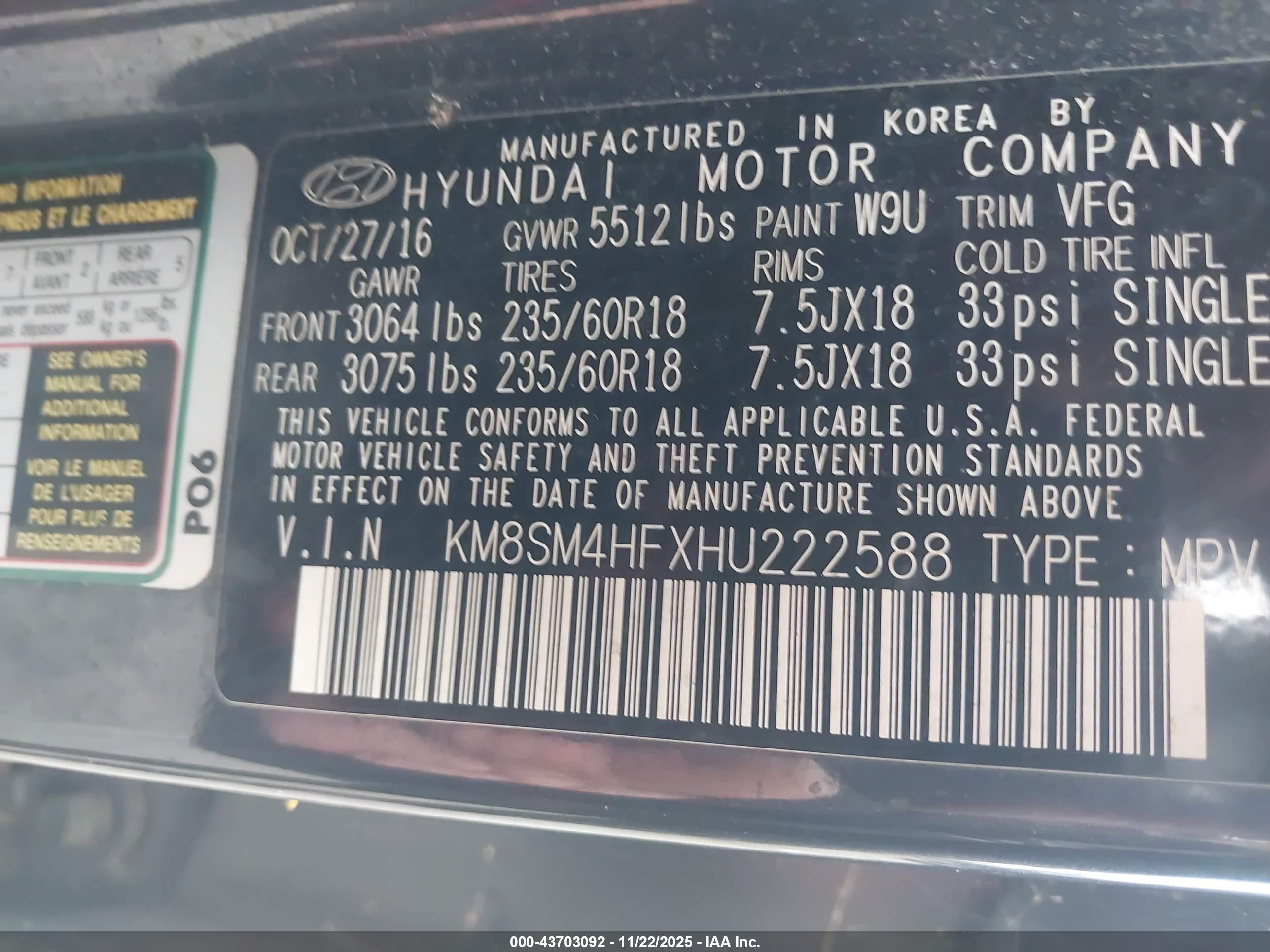 HYUNDAI SANTA image 9