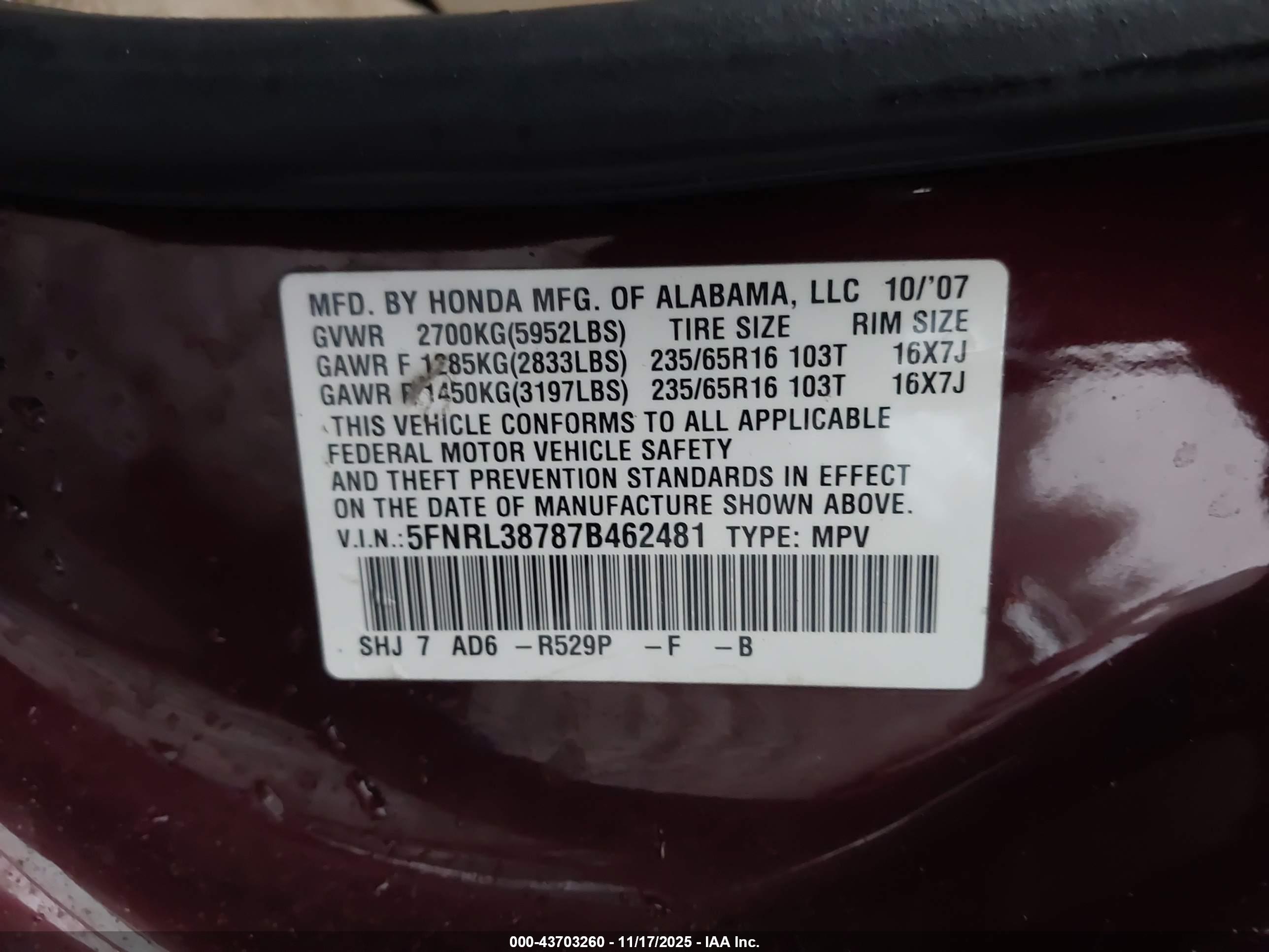 HONDA ODYSSEY image 9