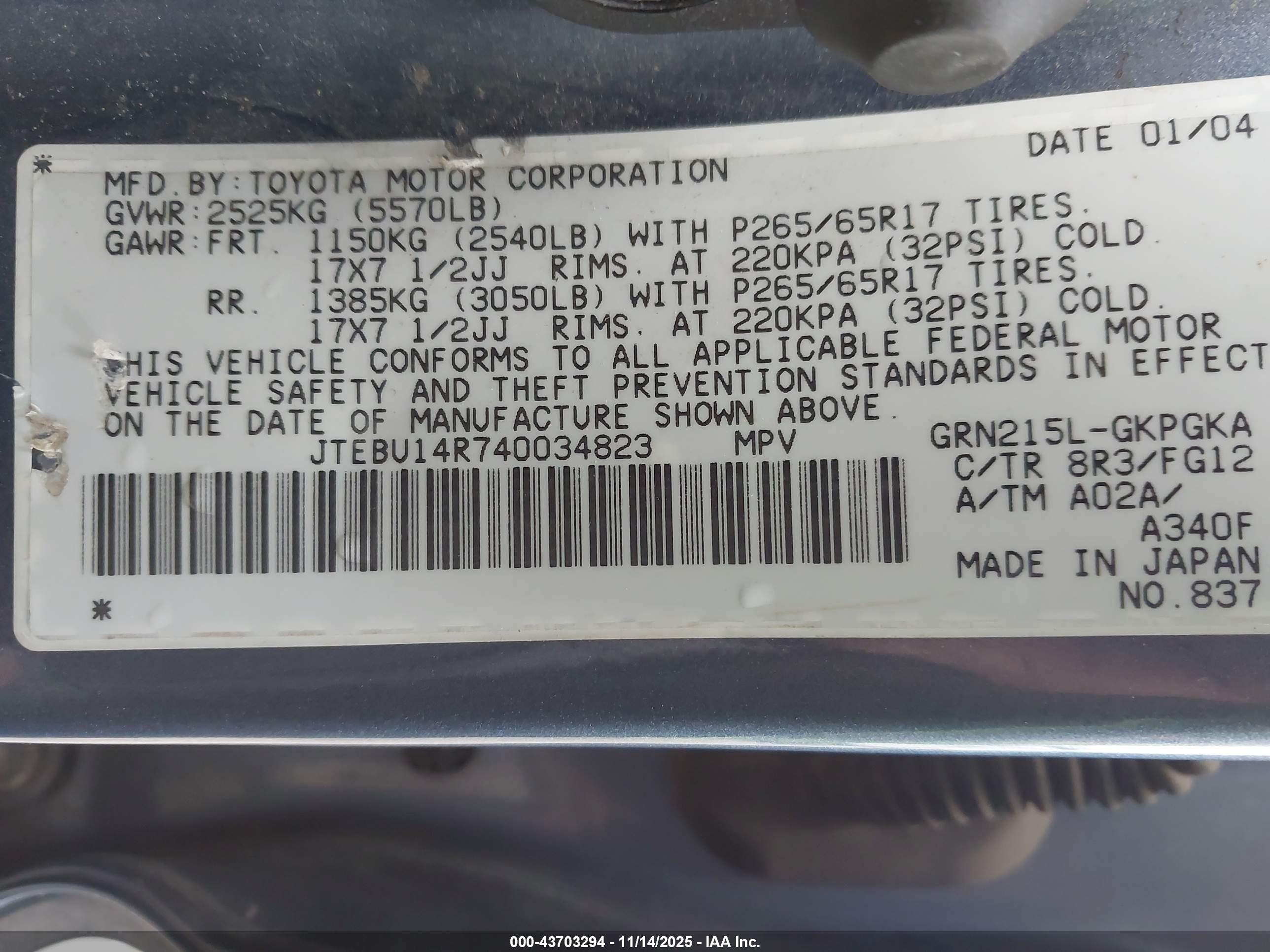TOYOTA 4RUNNER image 9