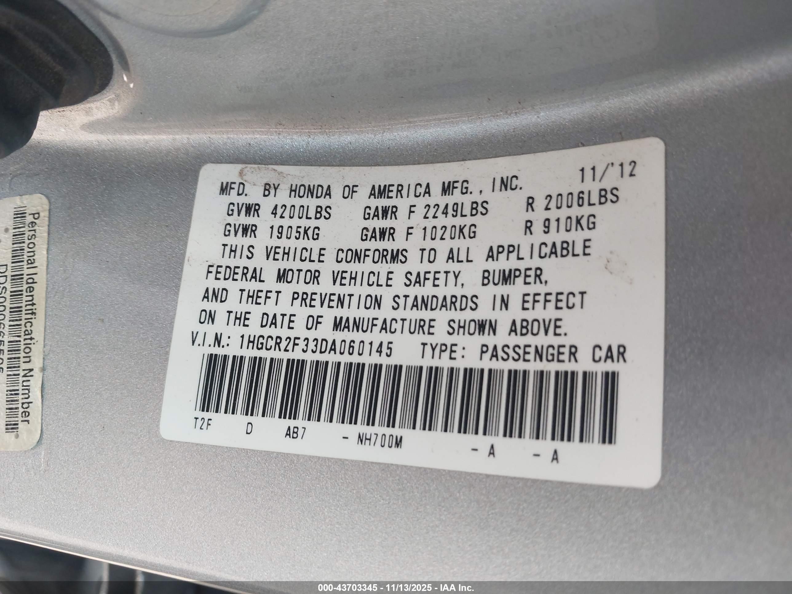 HONDA ACCORD image 9