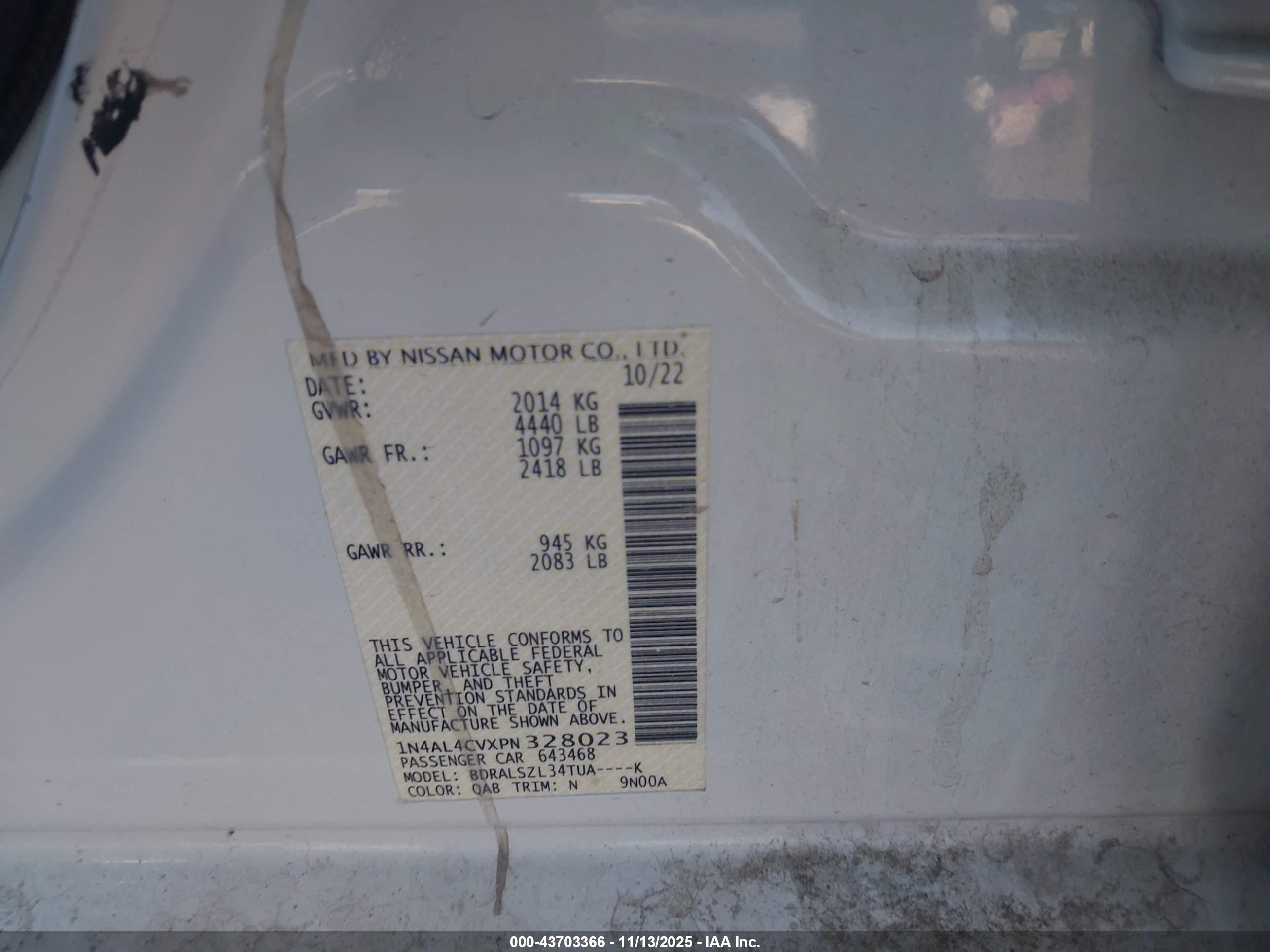 NISSAN ALTIMA image 9