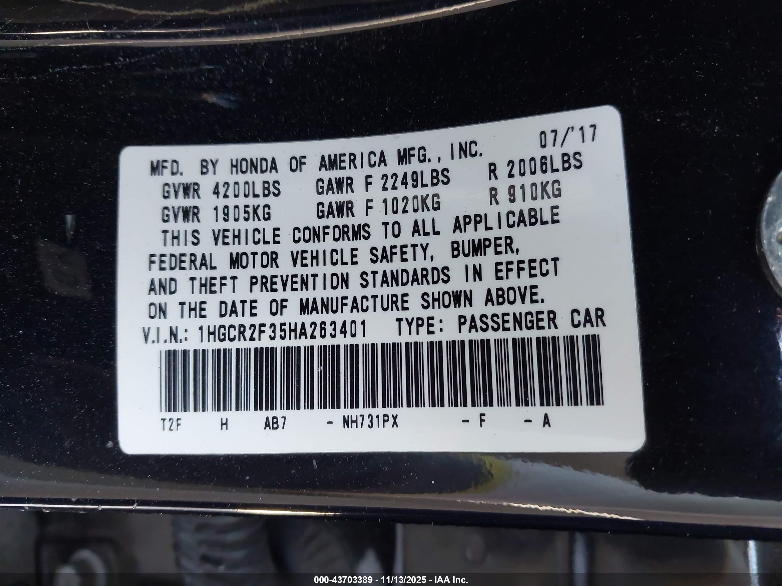 HONDA ACCORD image 9