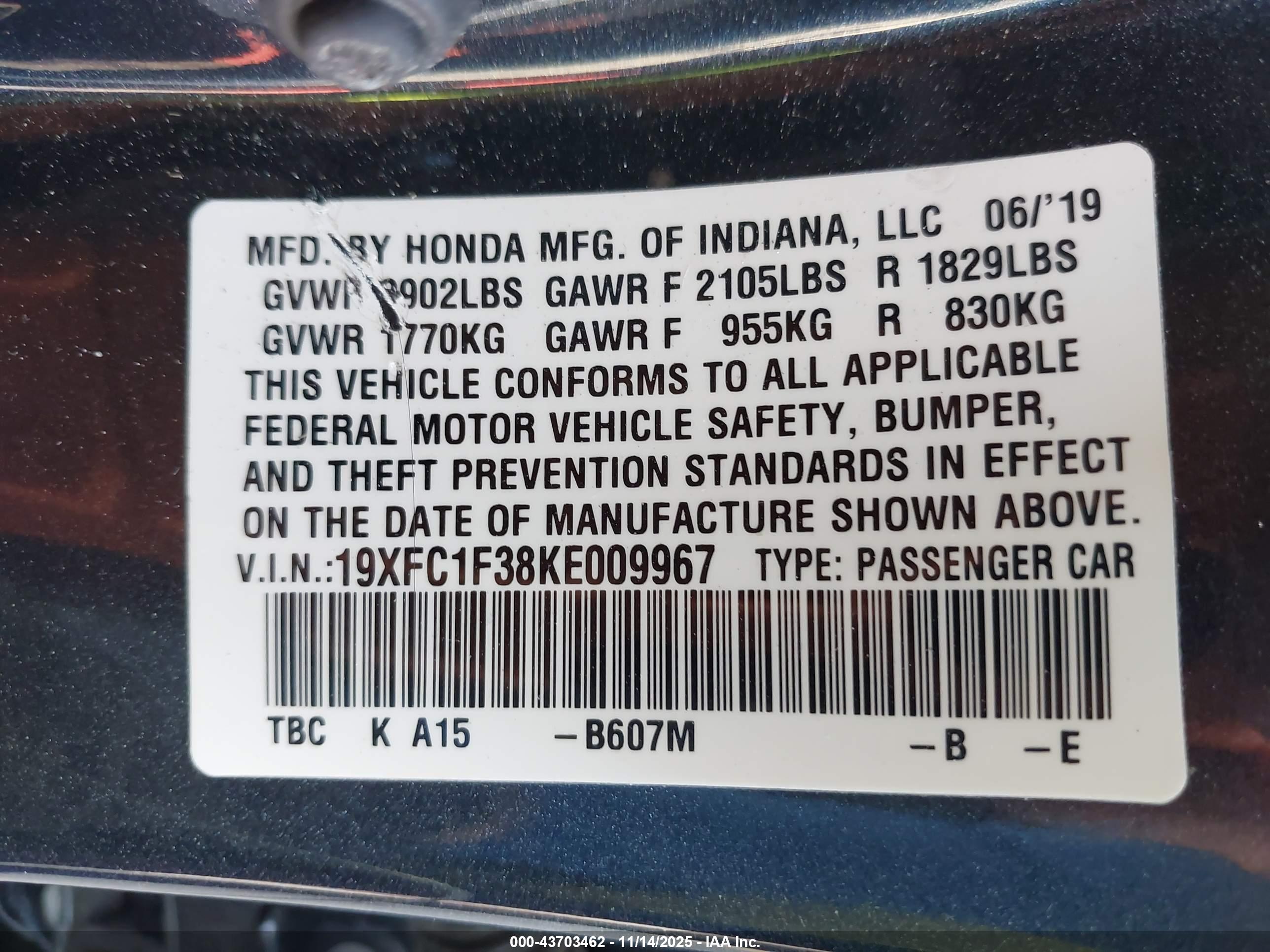 HONDA CIVIC image 9