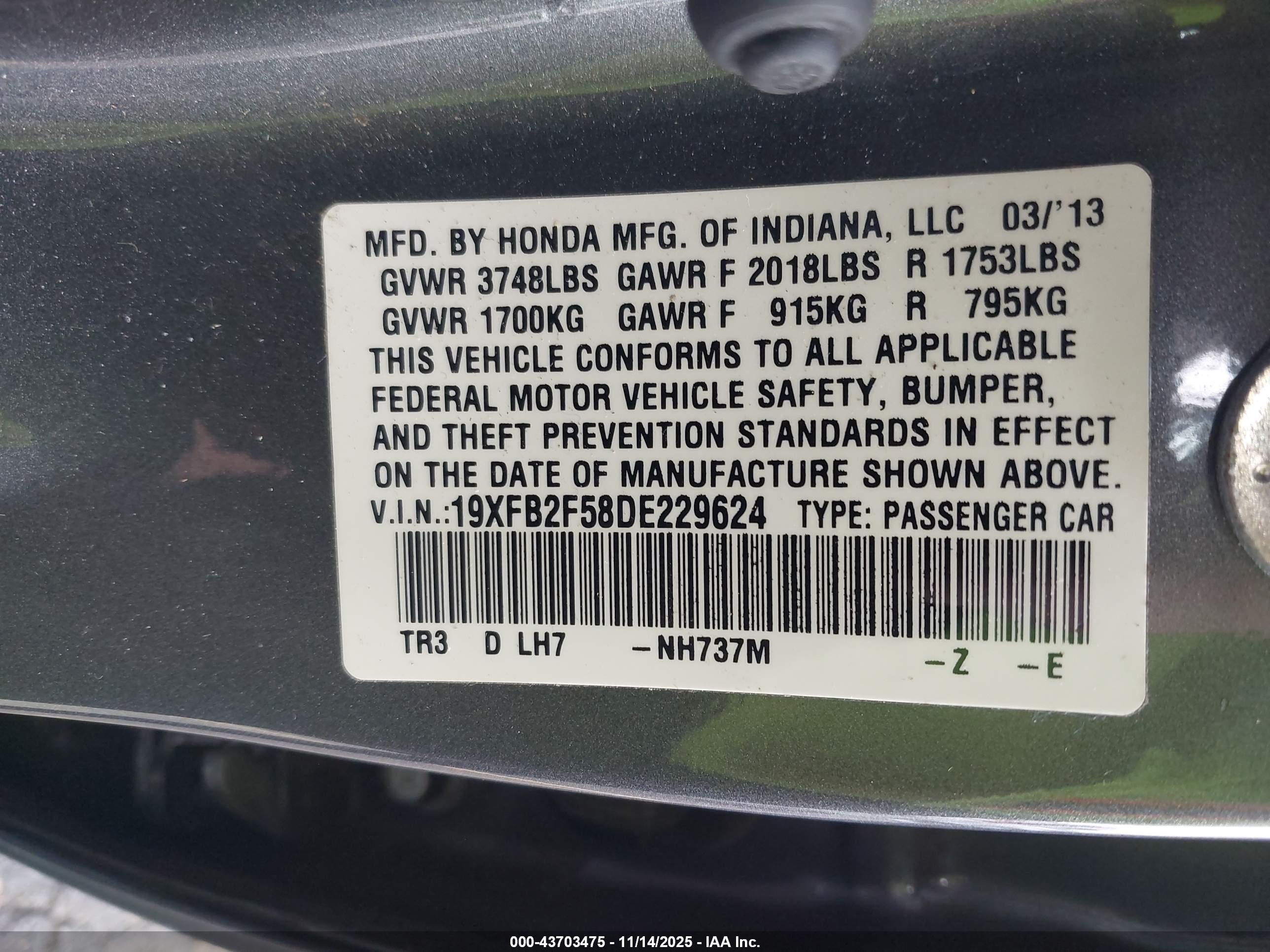 HONDA CIVIC image 9