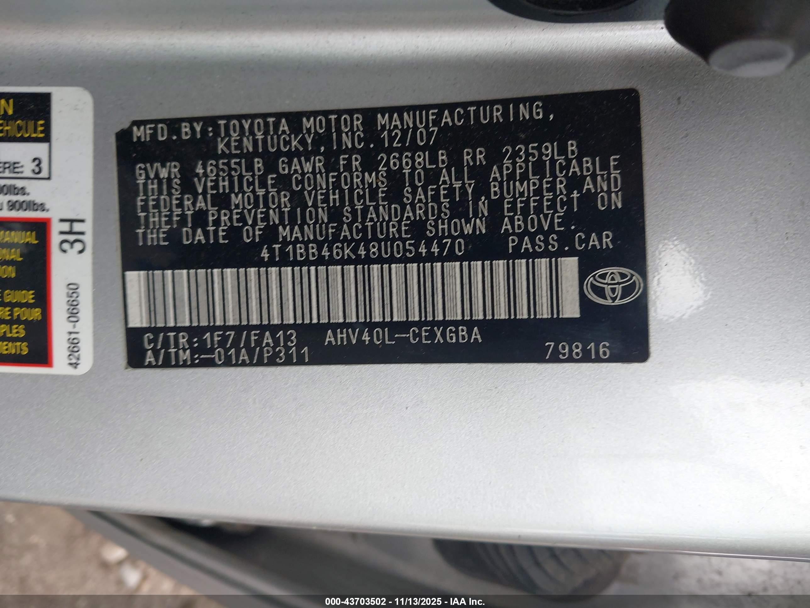 TOYOTA CAMRY image 9
