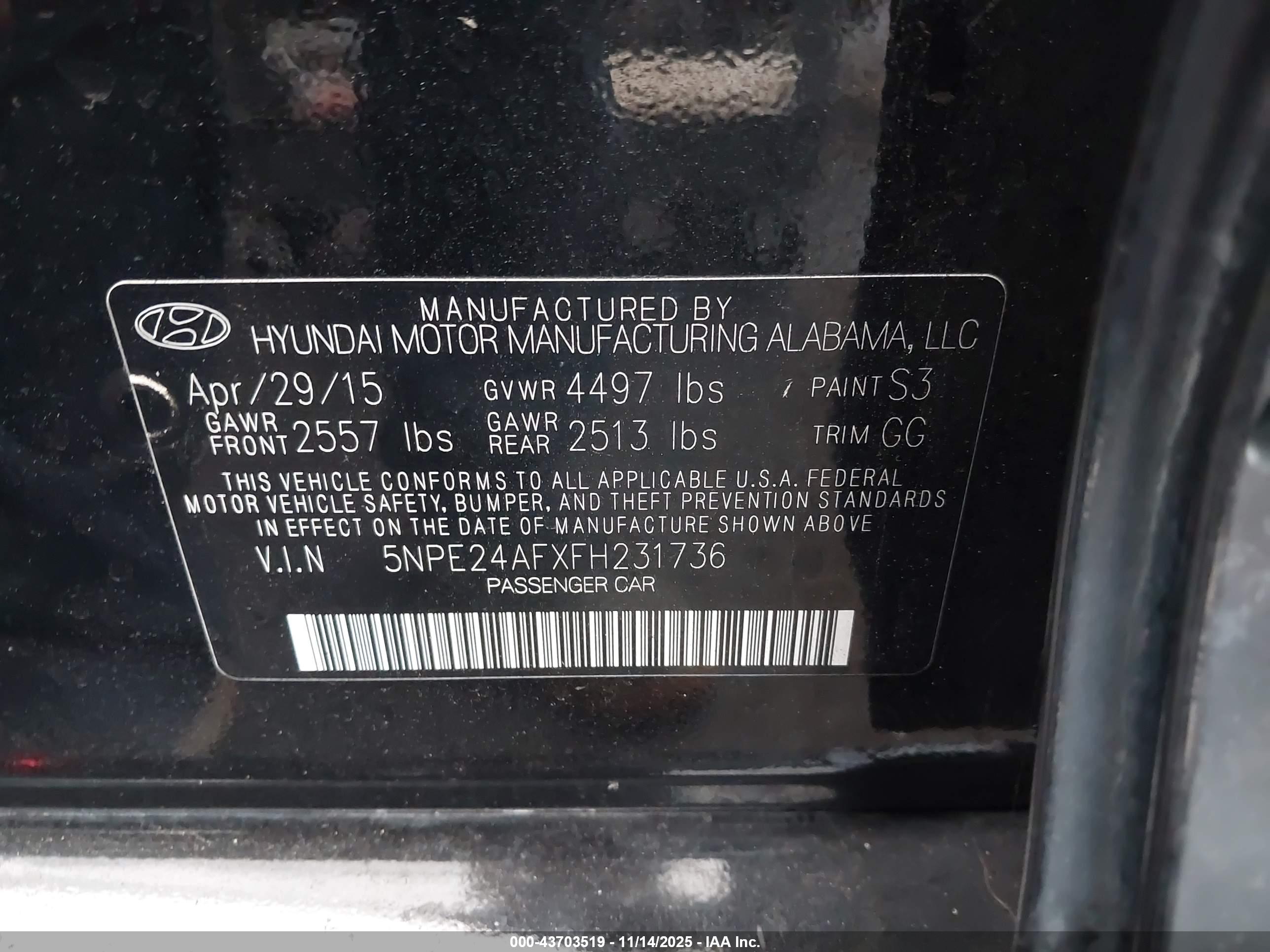 HYUNDAI SONATA image 9