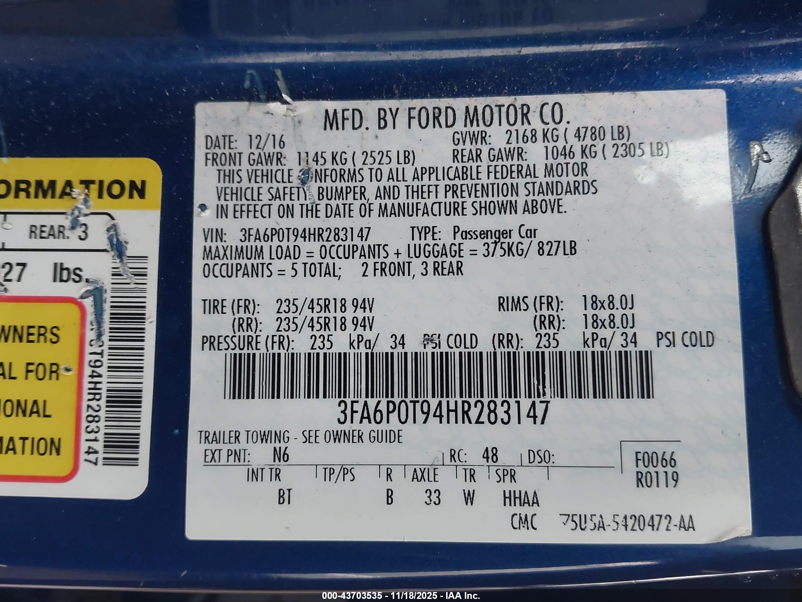 FORD FUSION image 9