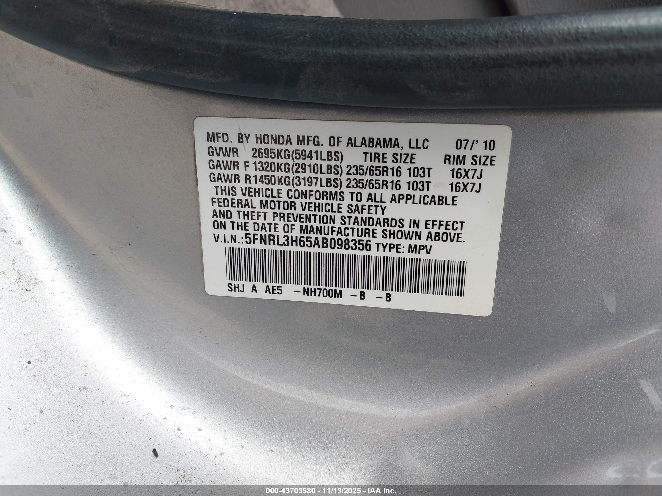 HONDA ODYSSEY image 9