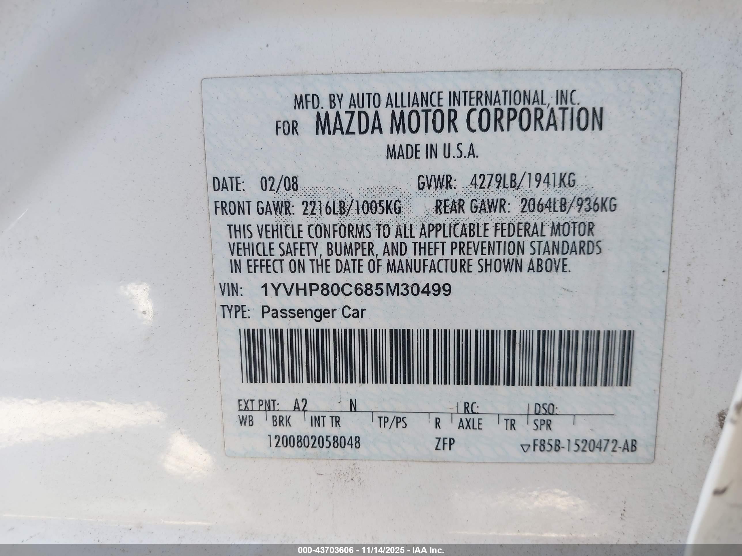 MAZDA MAZDA6 image 9