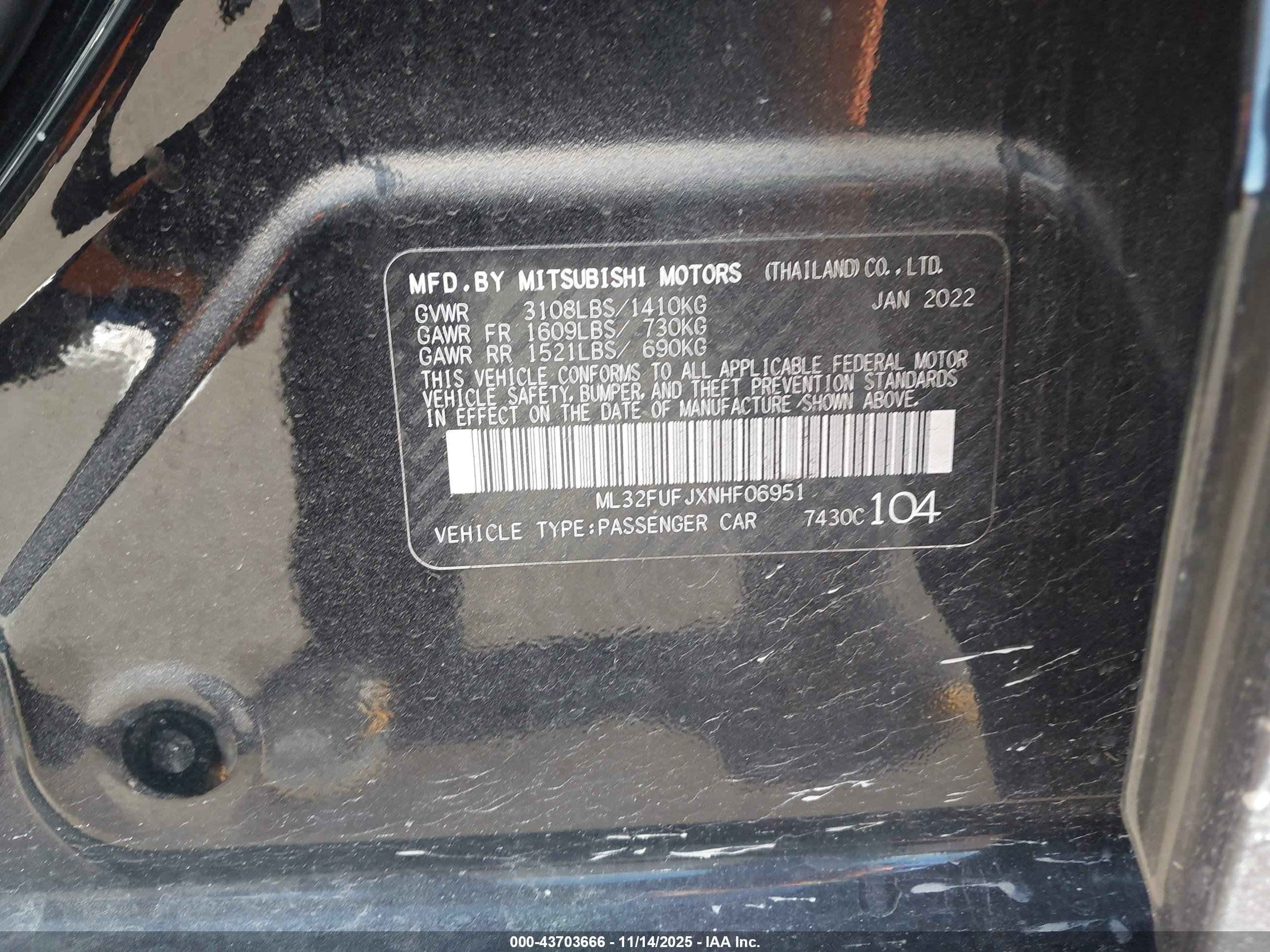 MITSUBISHI MIRAGE image 9