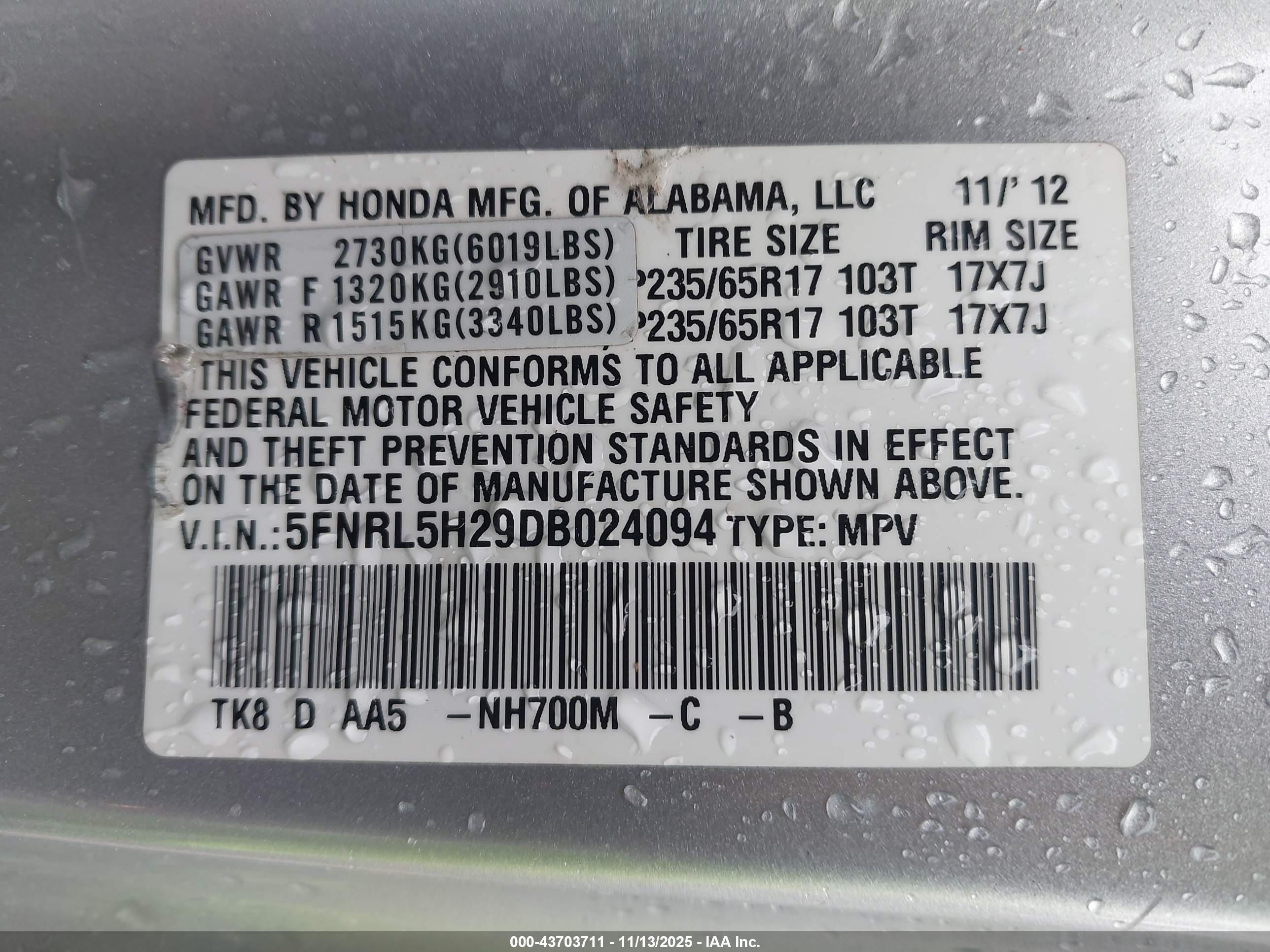 HONDA ODYSSEY image 9