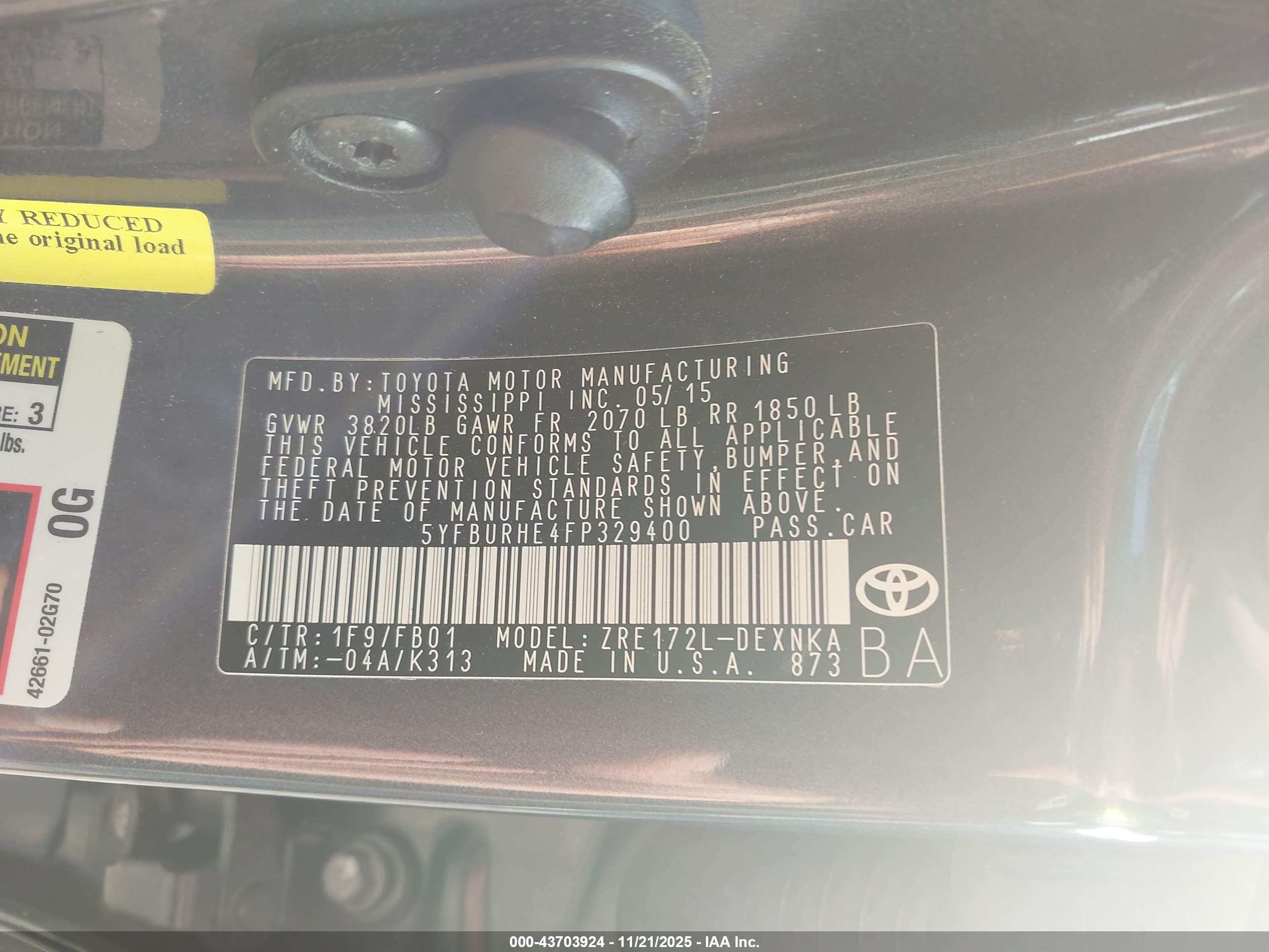 TOYOTA COROLLA image 9
