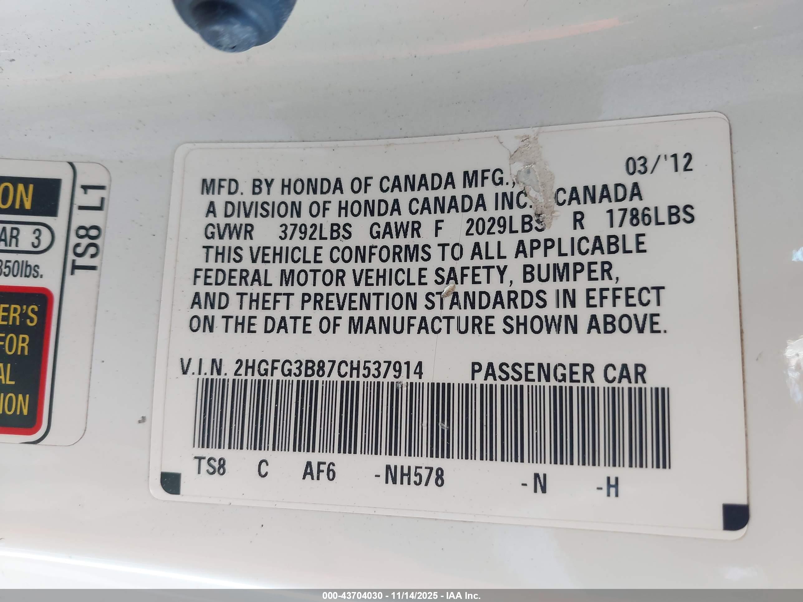 HONDA CIVIC image 9