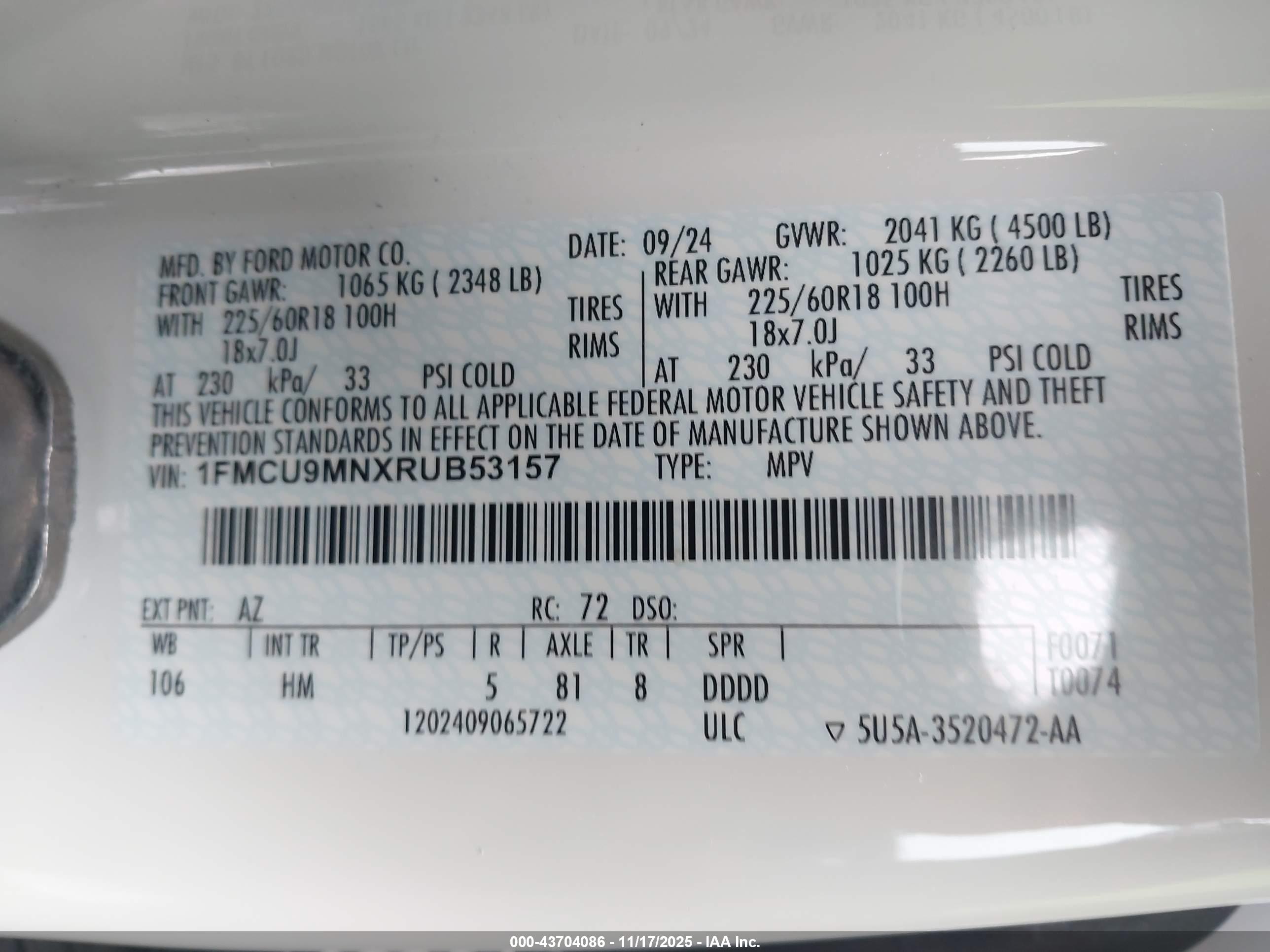 FORD ESCAPE image 9