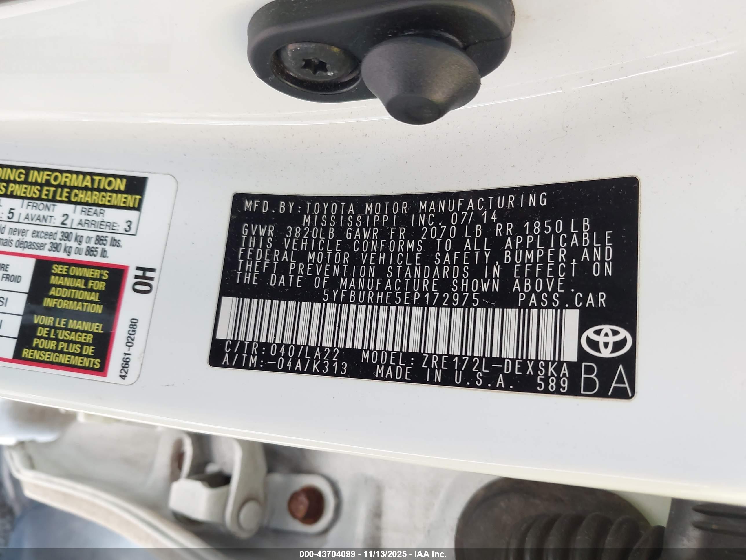 TOYOTA COROLLA image 9