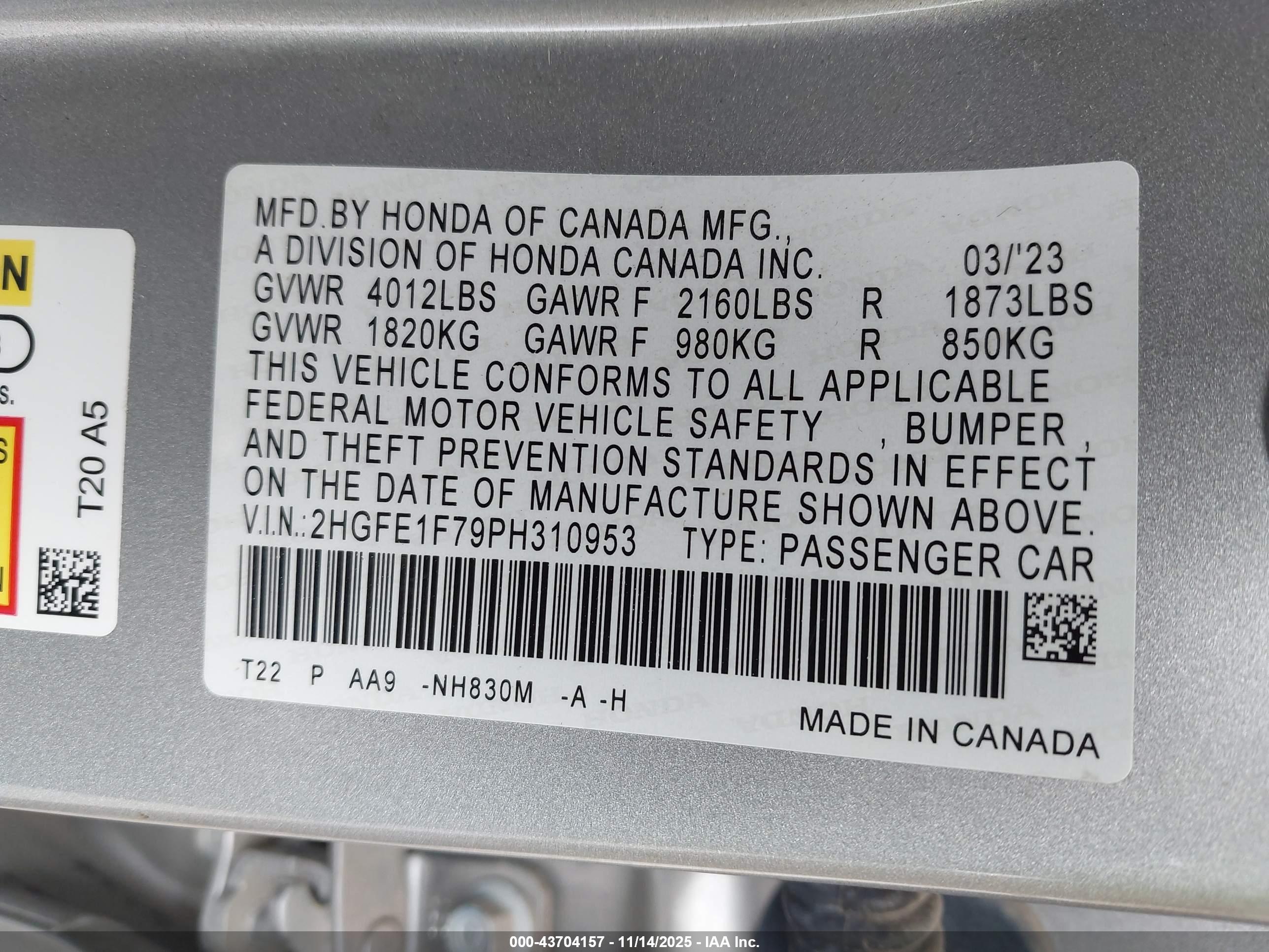 HONDA CIVIC image 9