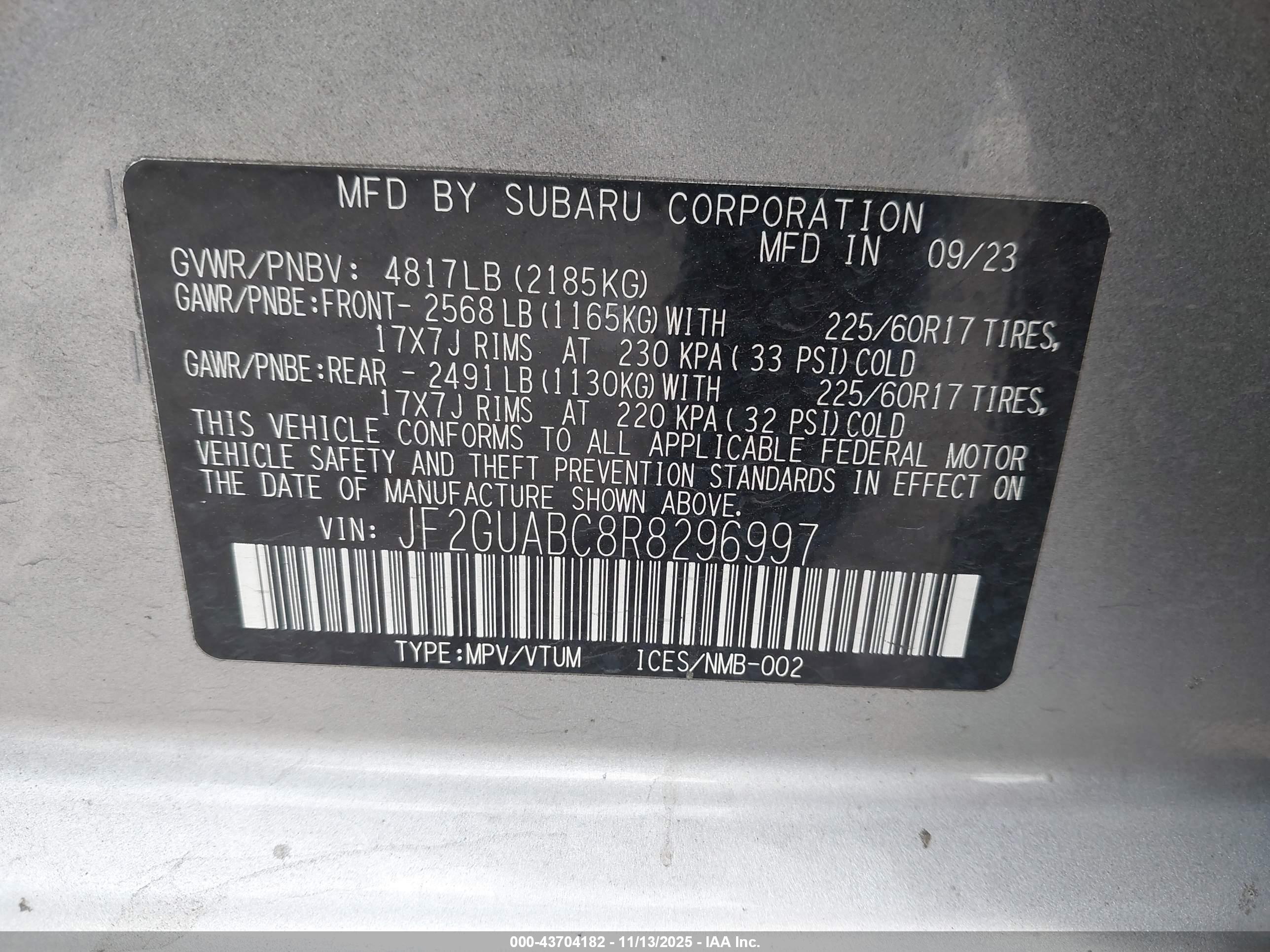 SUBARU CROSSTREK image 9