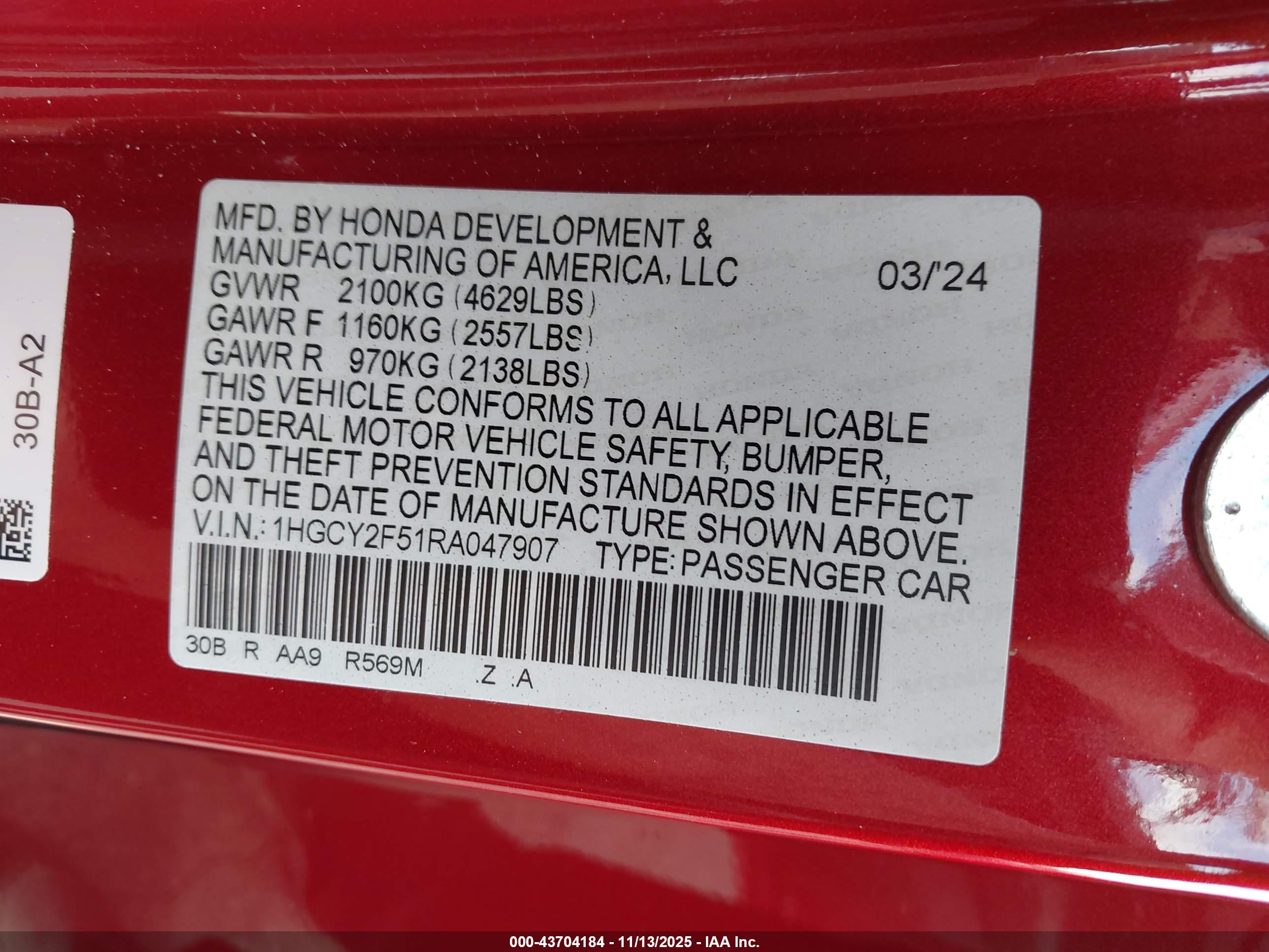 HONDA ACCORD image 9