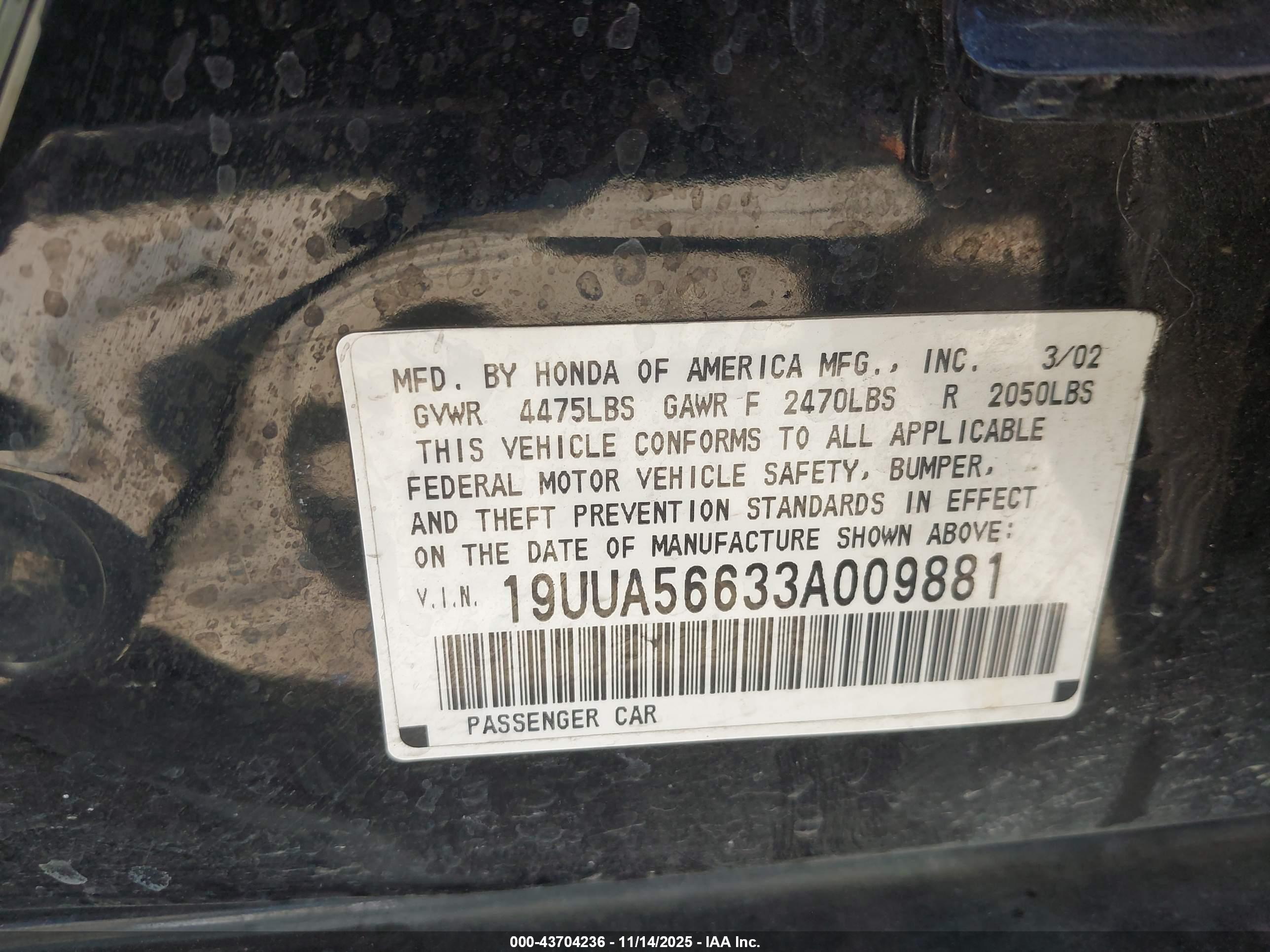 ACURA TL image 9