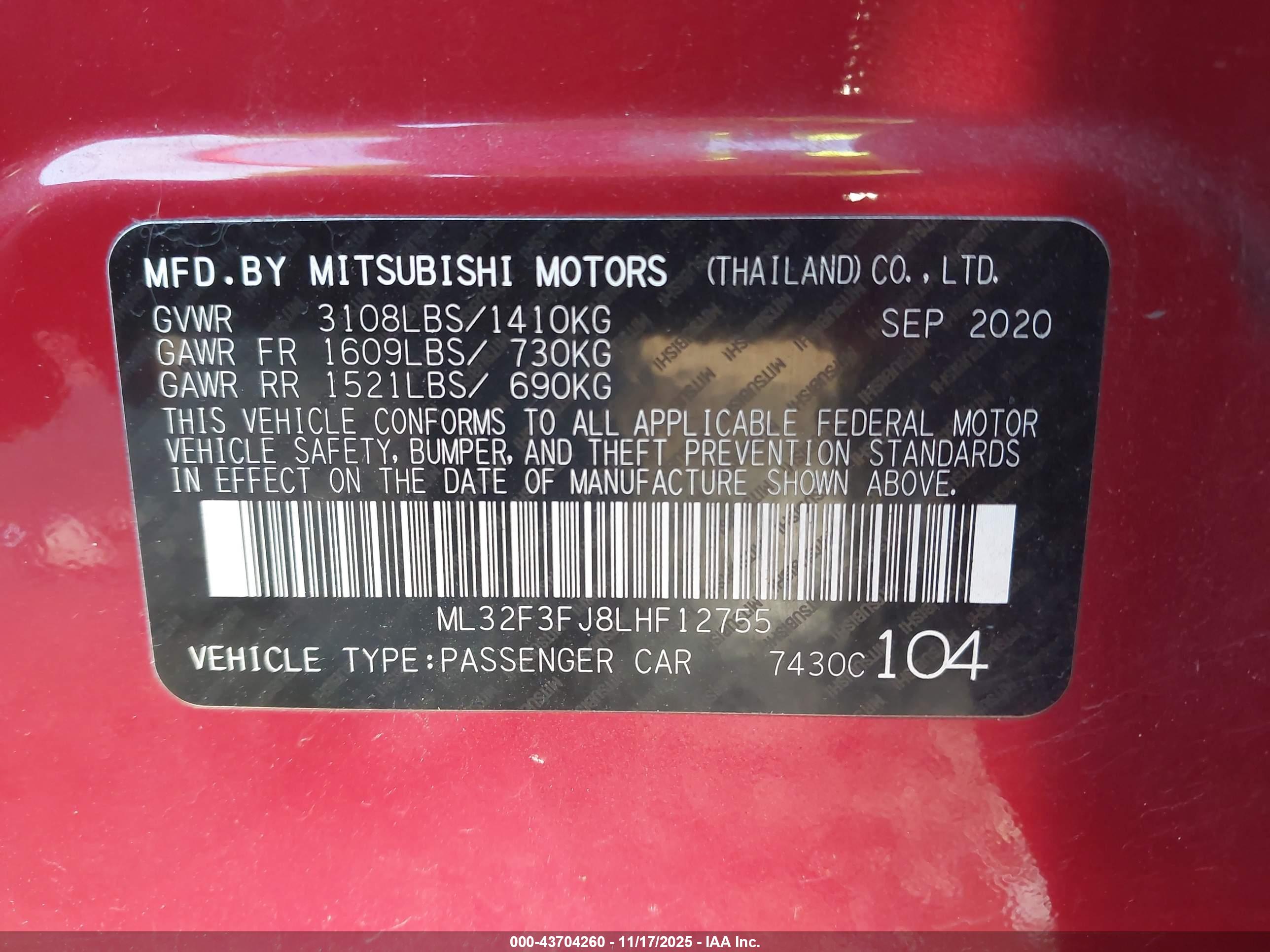 MITSUBISHI MIRAGE image 9