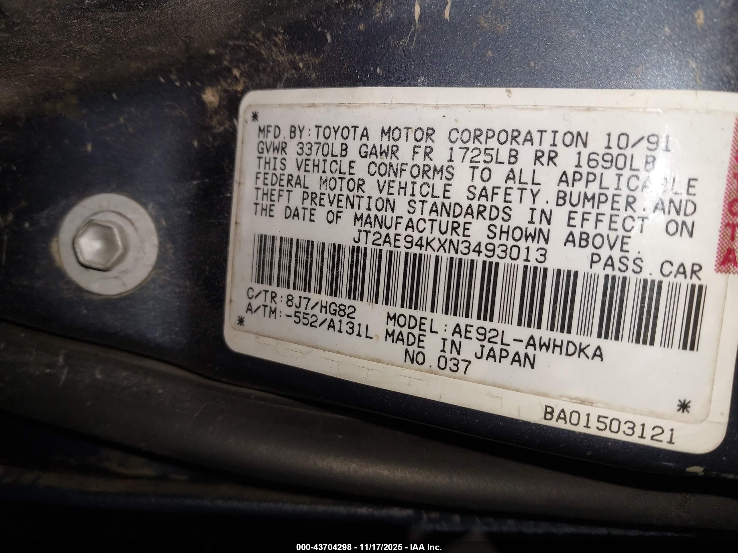 TOYOTA COROLLA image 9