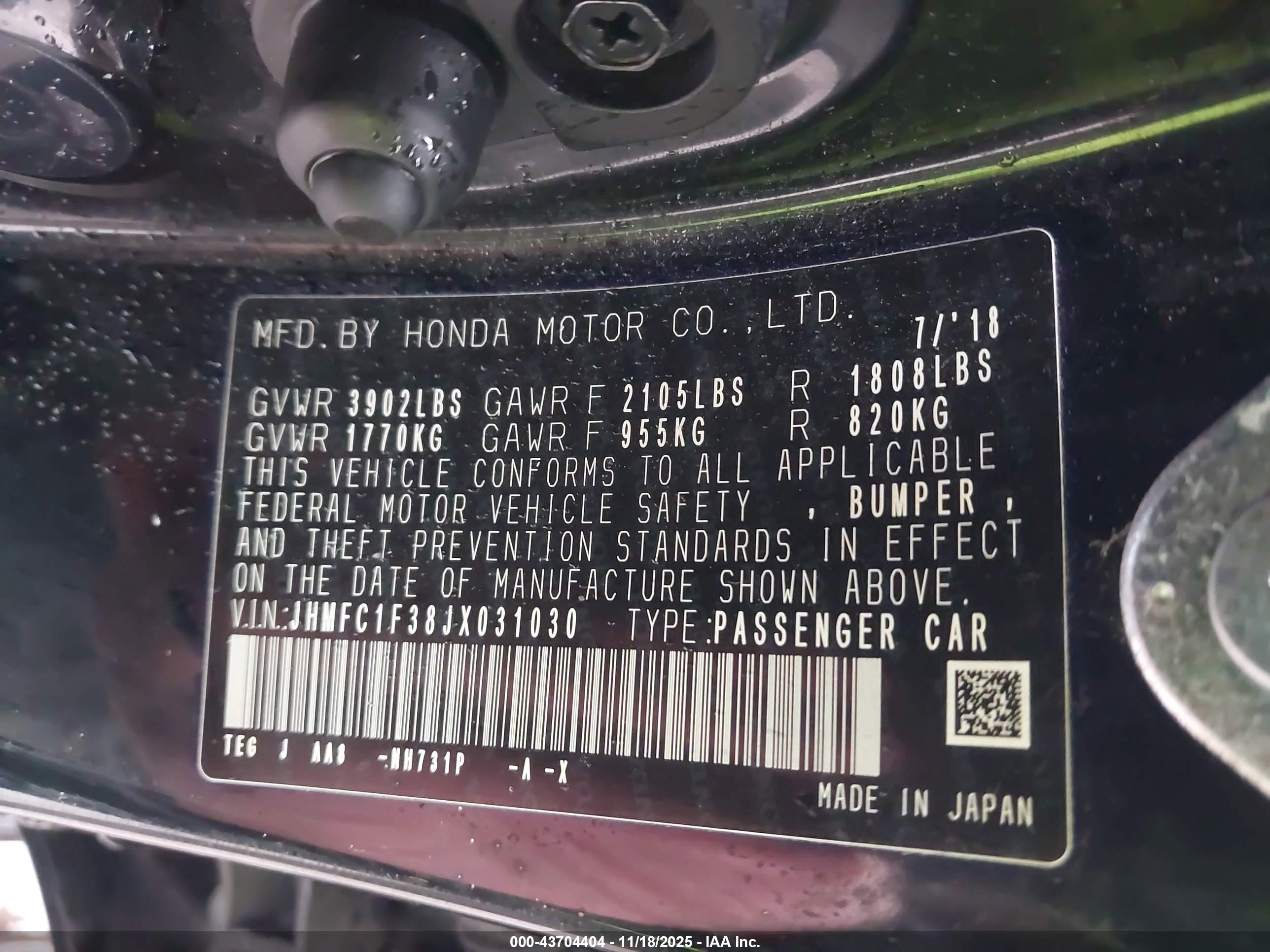 HONDA CIVIC image 9