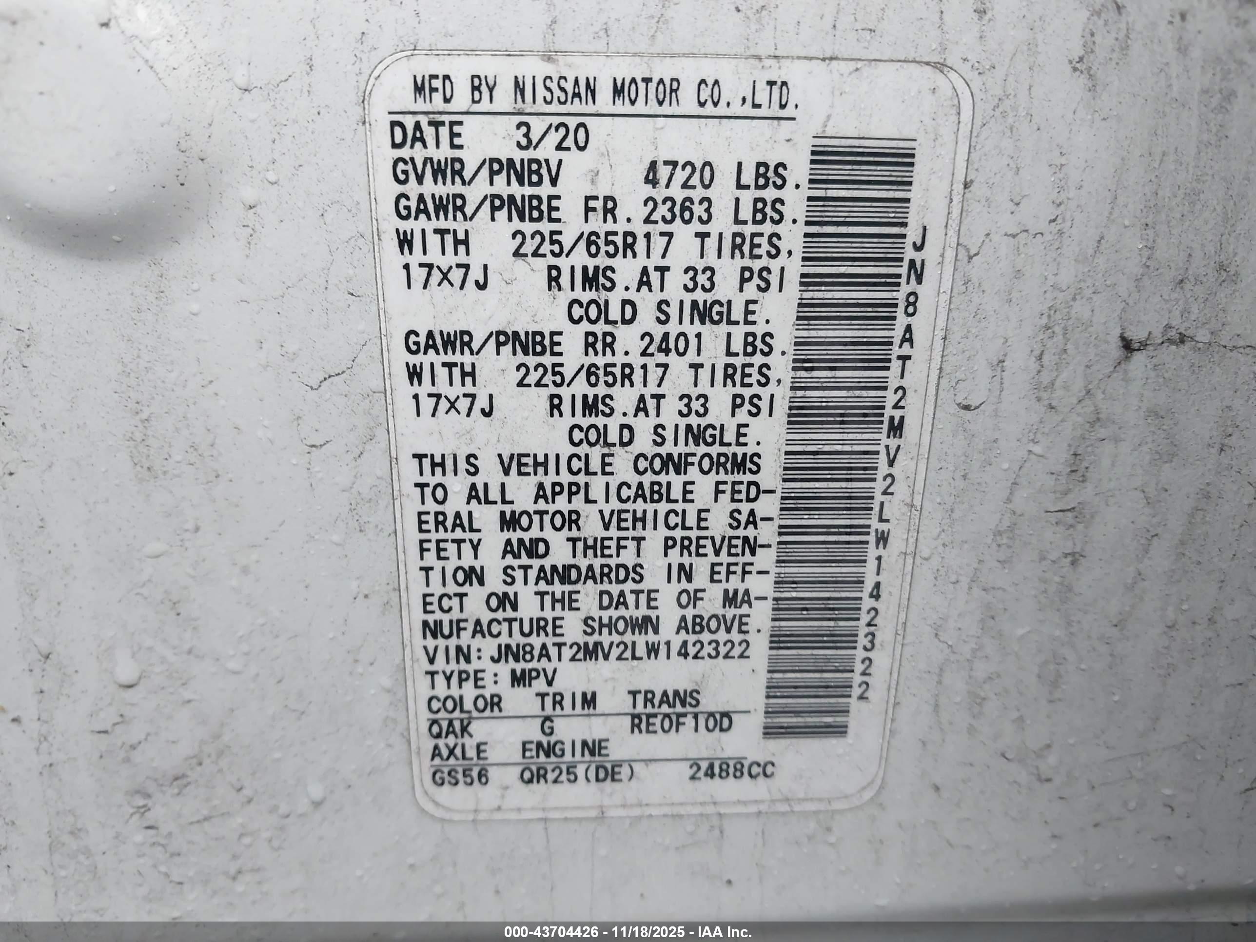 NISSAN ROGUE image 9