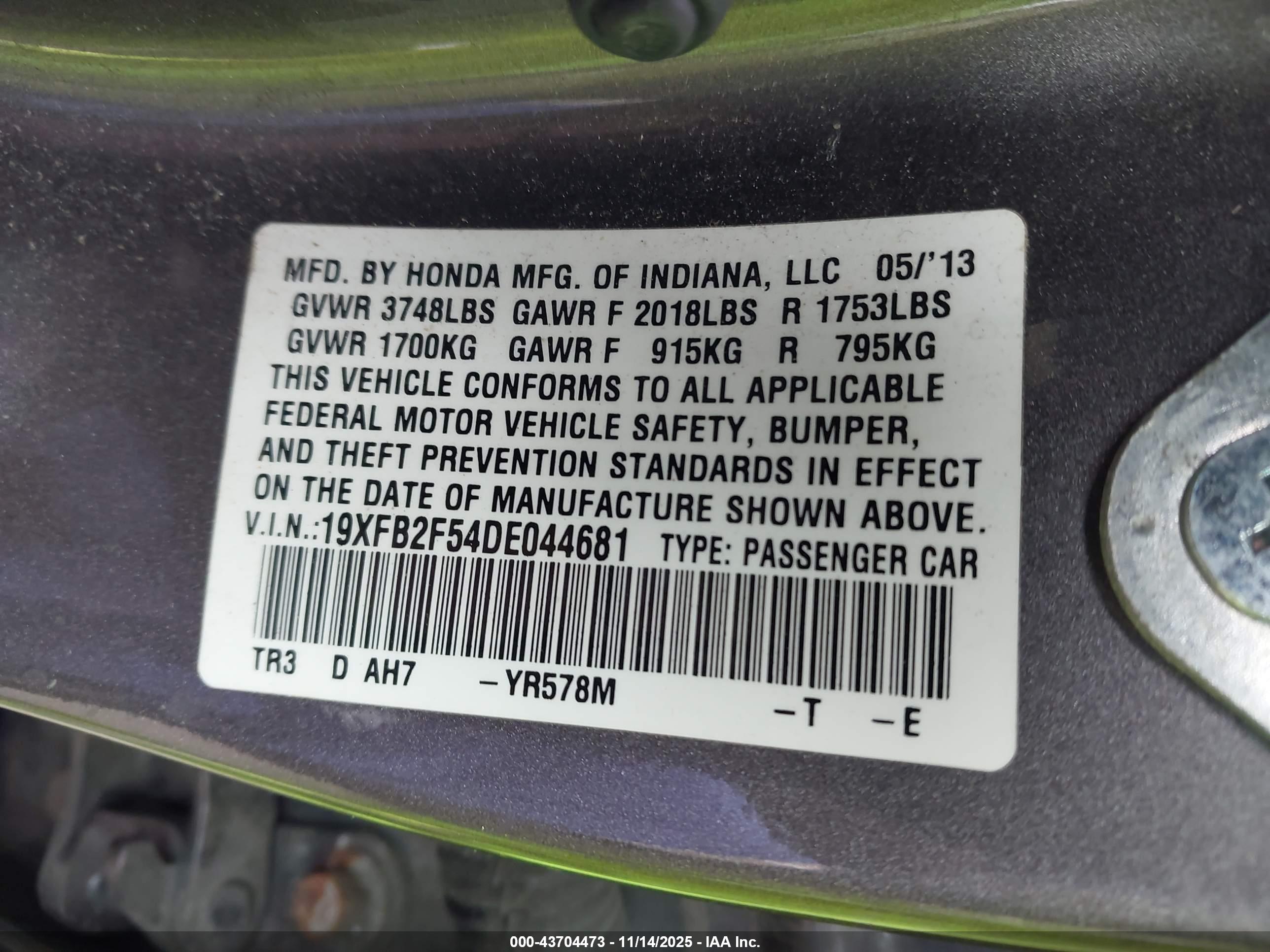 HONDA CIVIC image 9