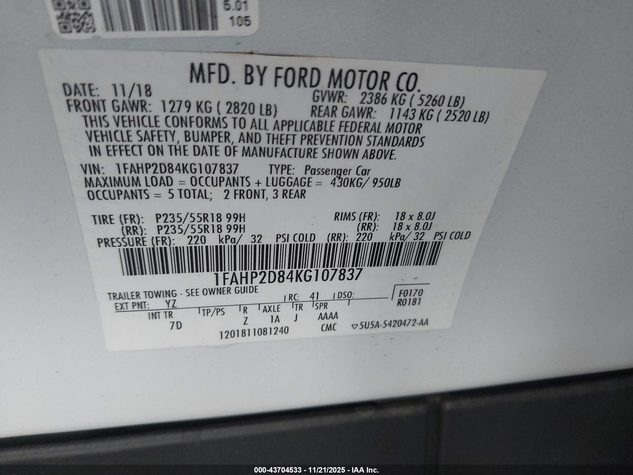 FORD TAURUS image 9