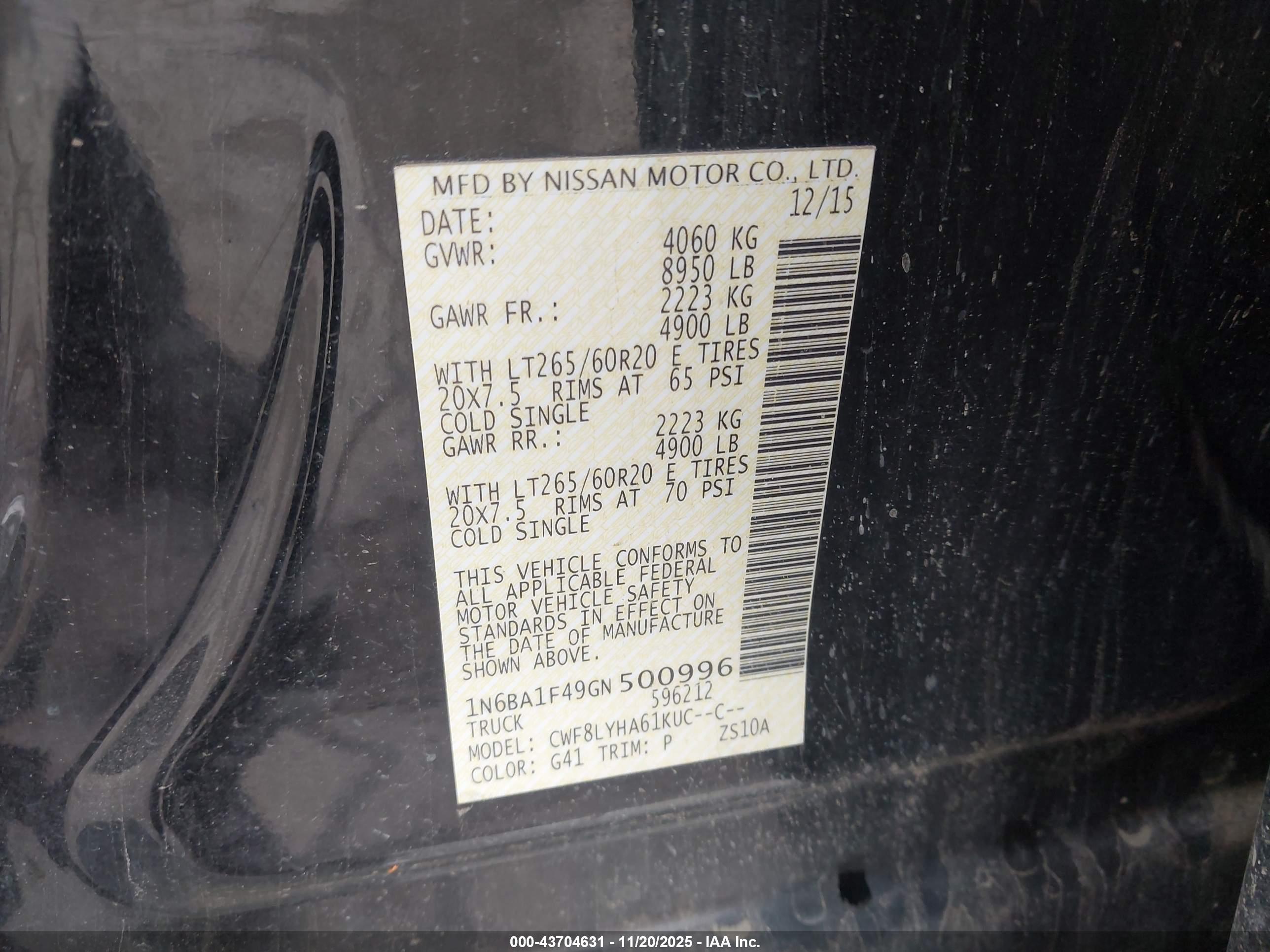 NISSAN TITAN image 9