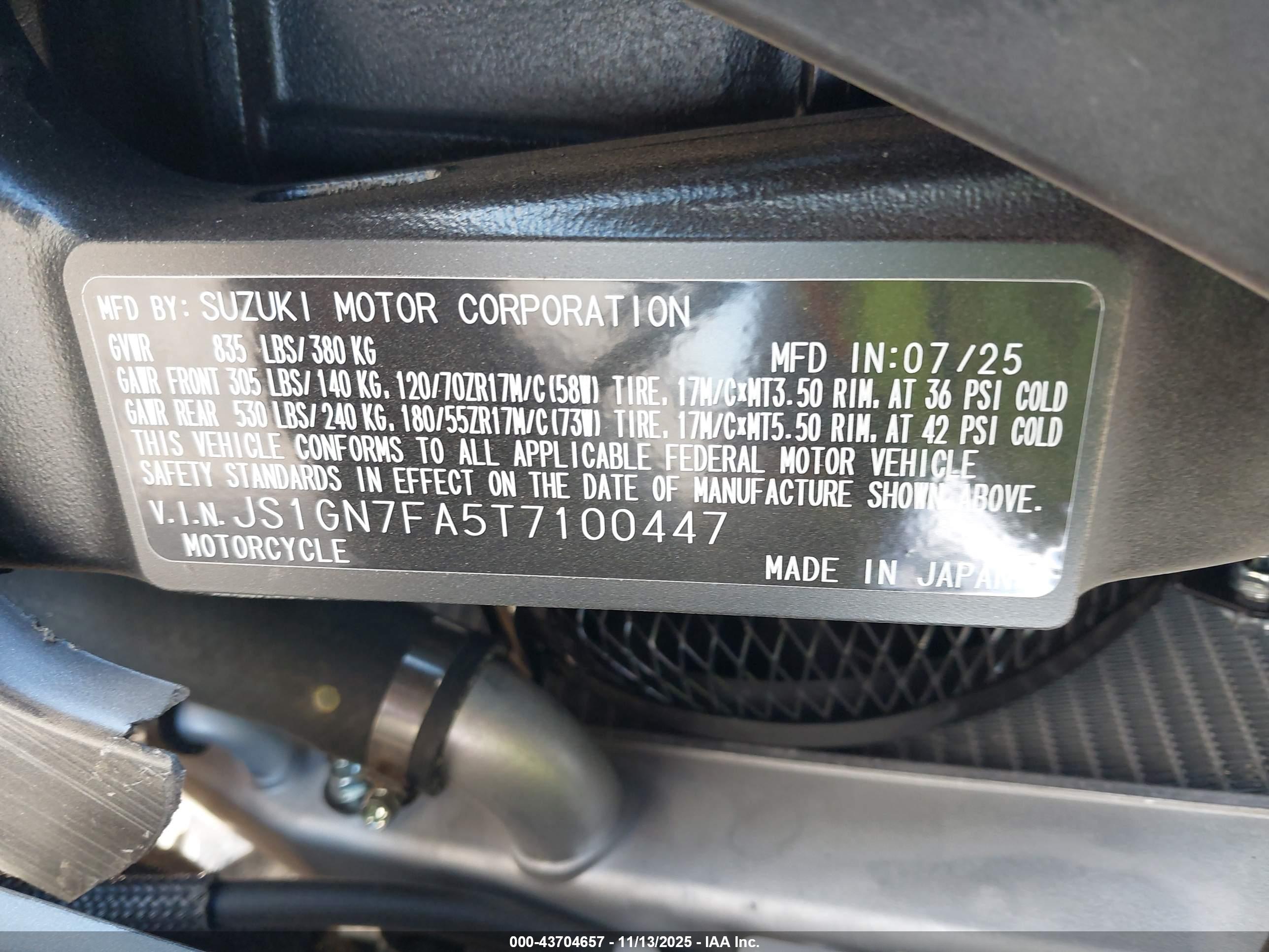 SUZUKI GSX-R600 image 10