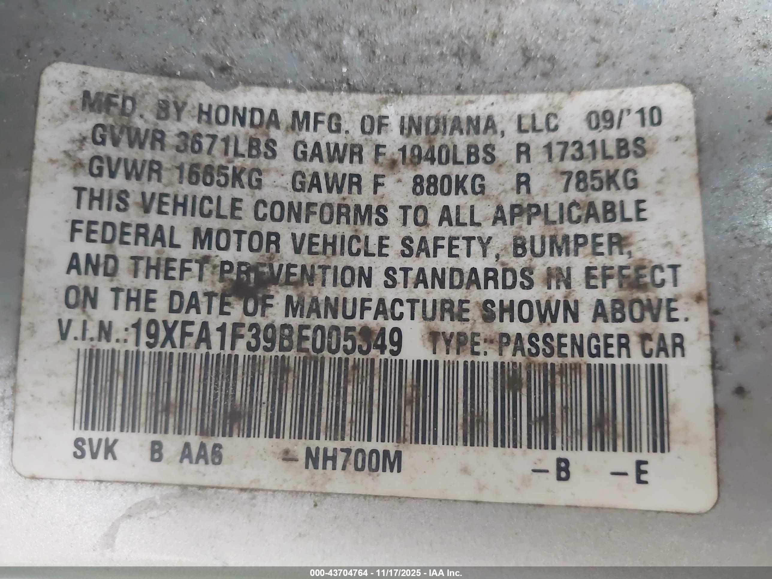 HONDA CIVIC image 9