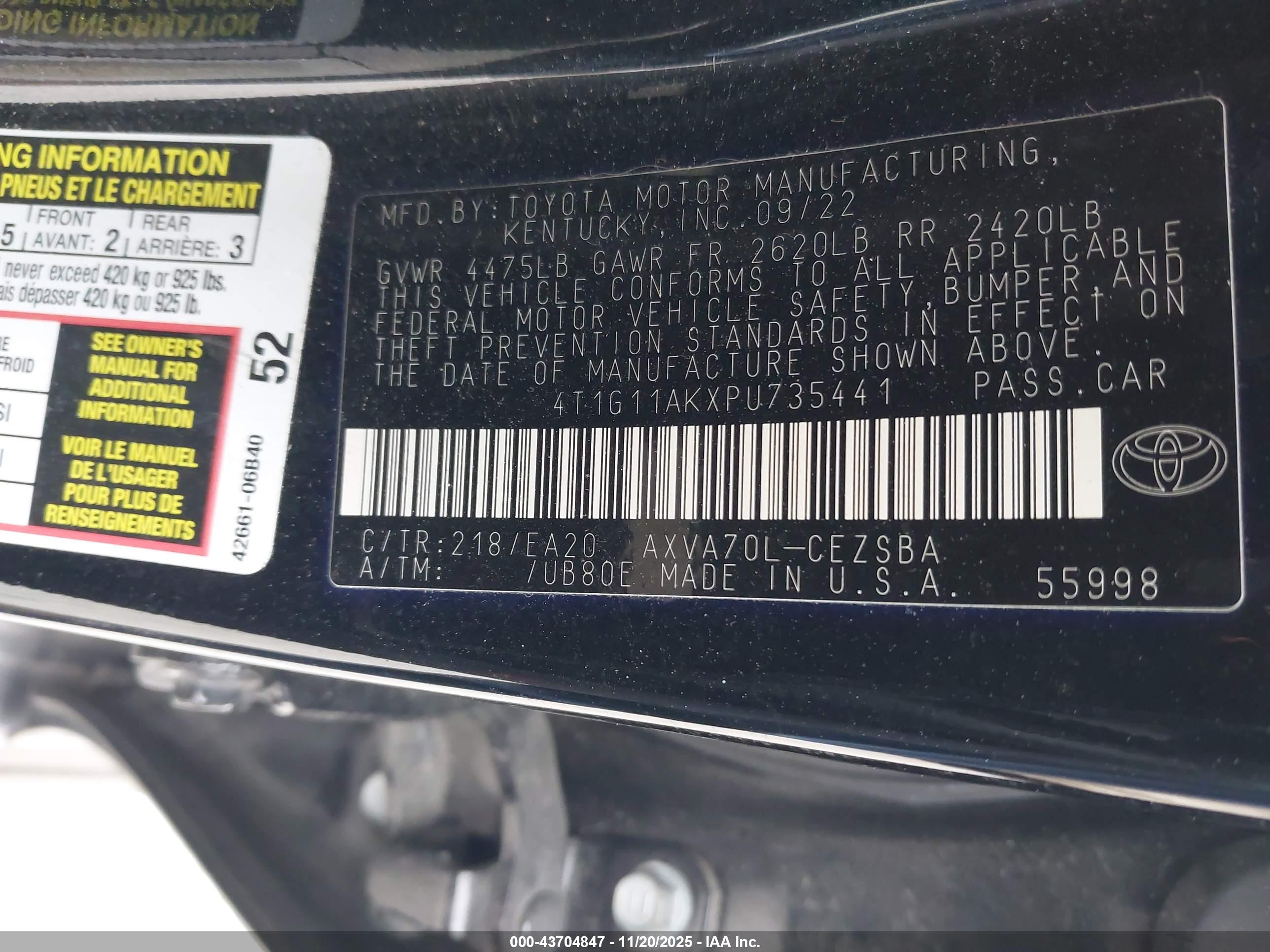 TOYOTA CAMRY image 9