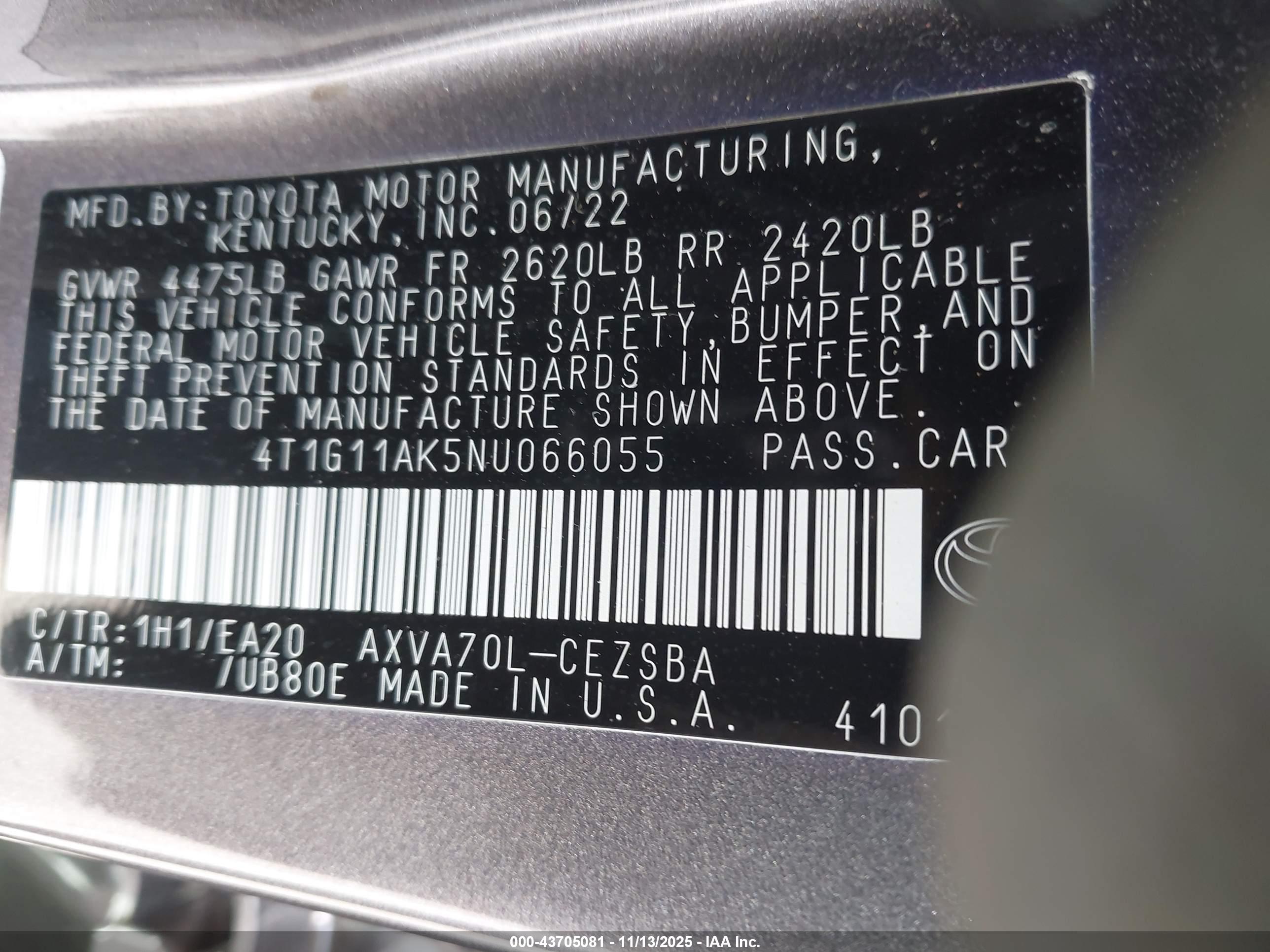 TOYOTA CAMRY image 9