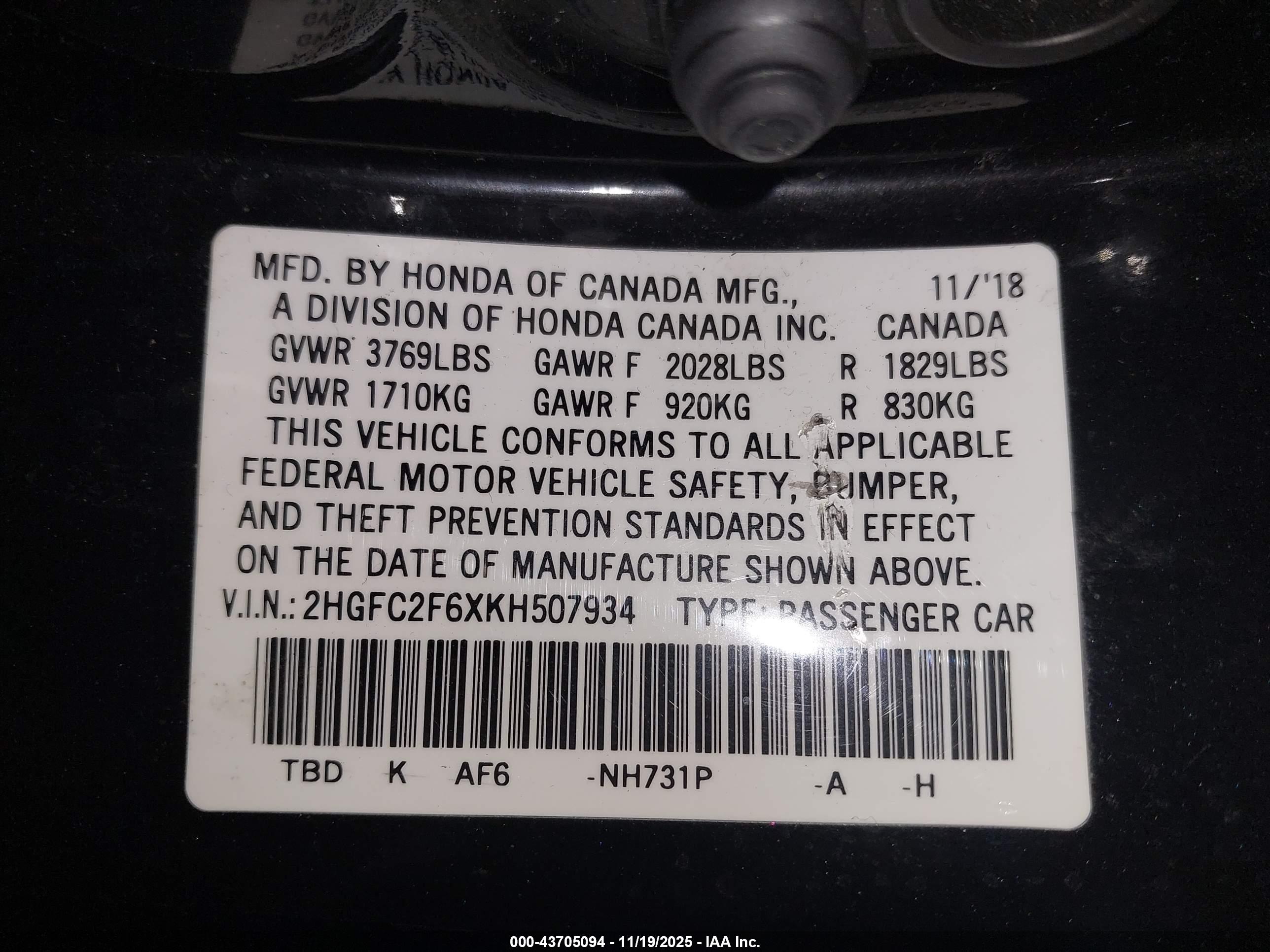 HONDA CIVIC image 9