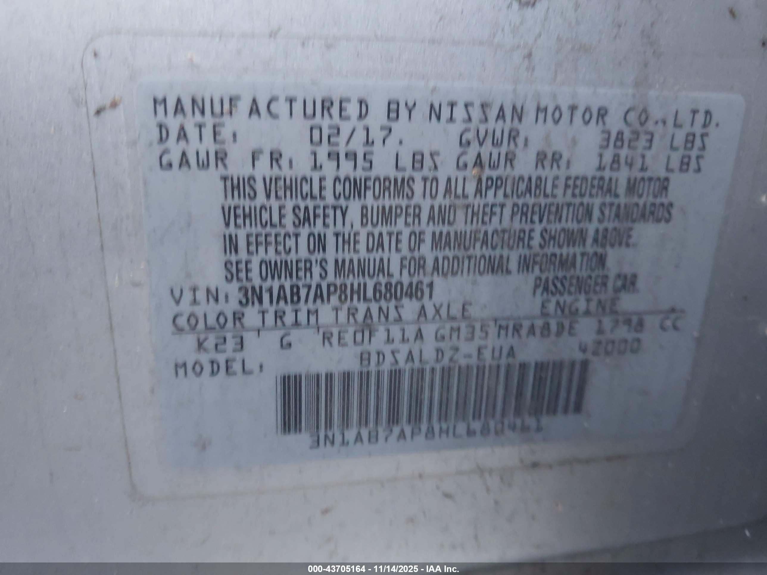 NISSAN SENTRA image 9