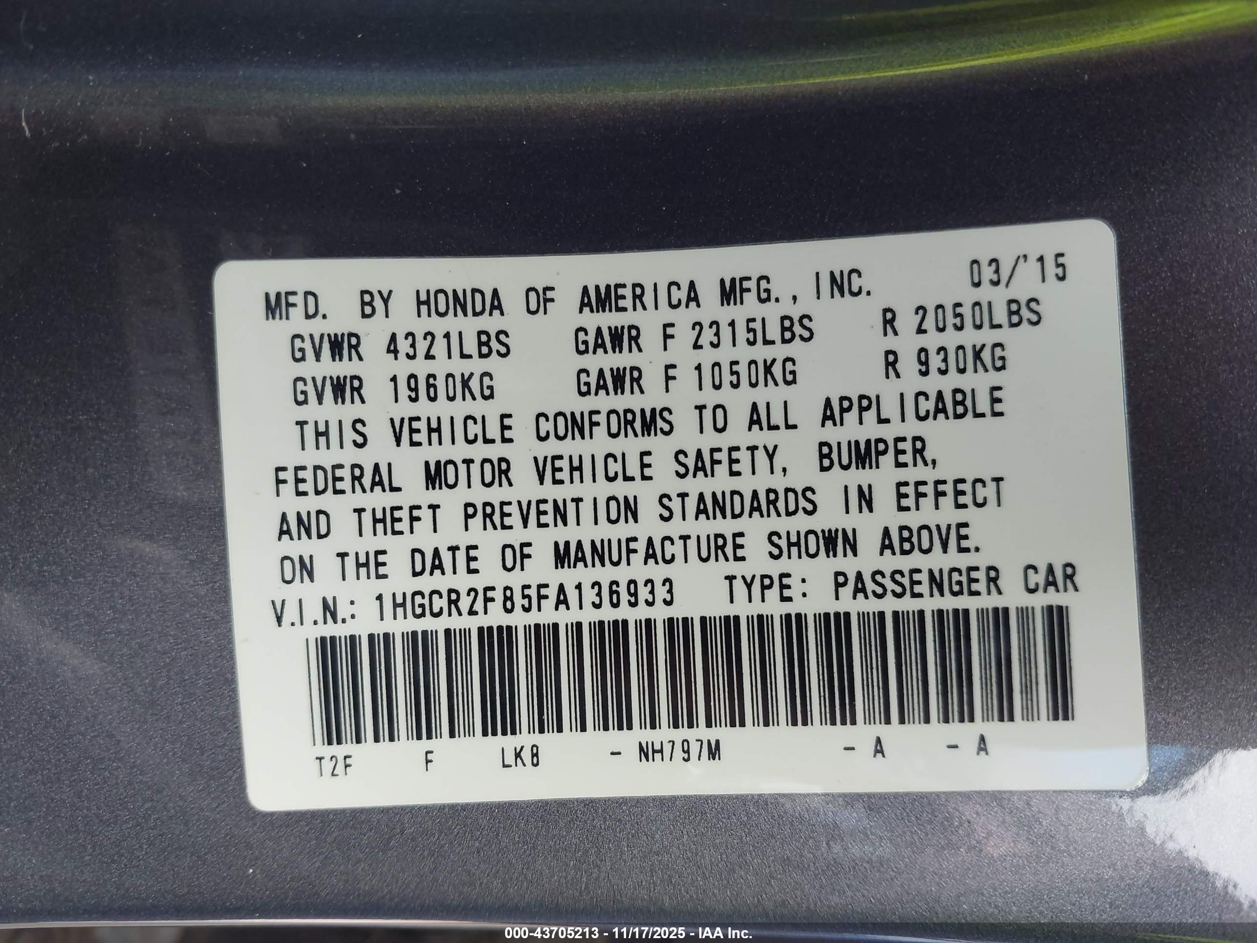 HONDA ACCORD image 9
