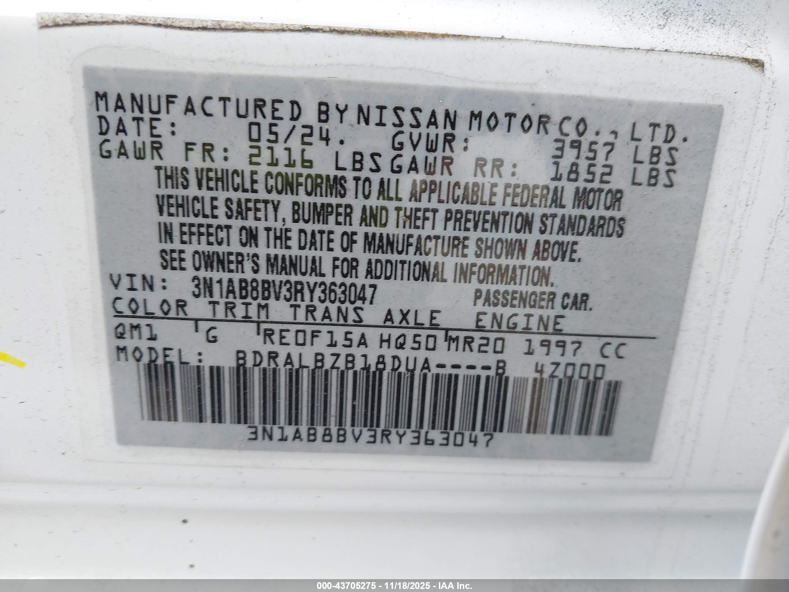 NISSAN SENTRA image 9