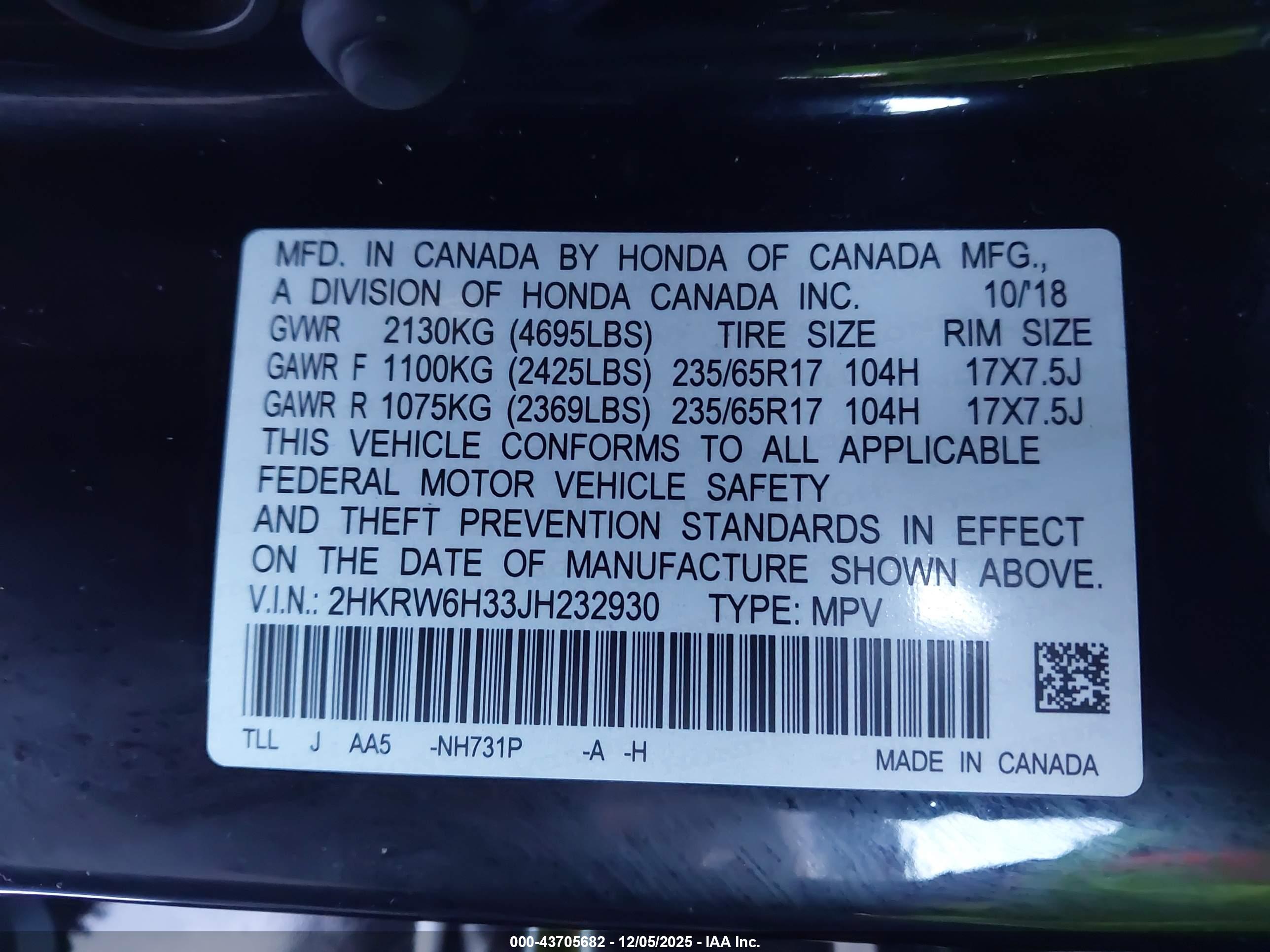 HONDA CR-V image 9