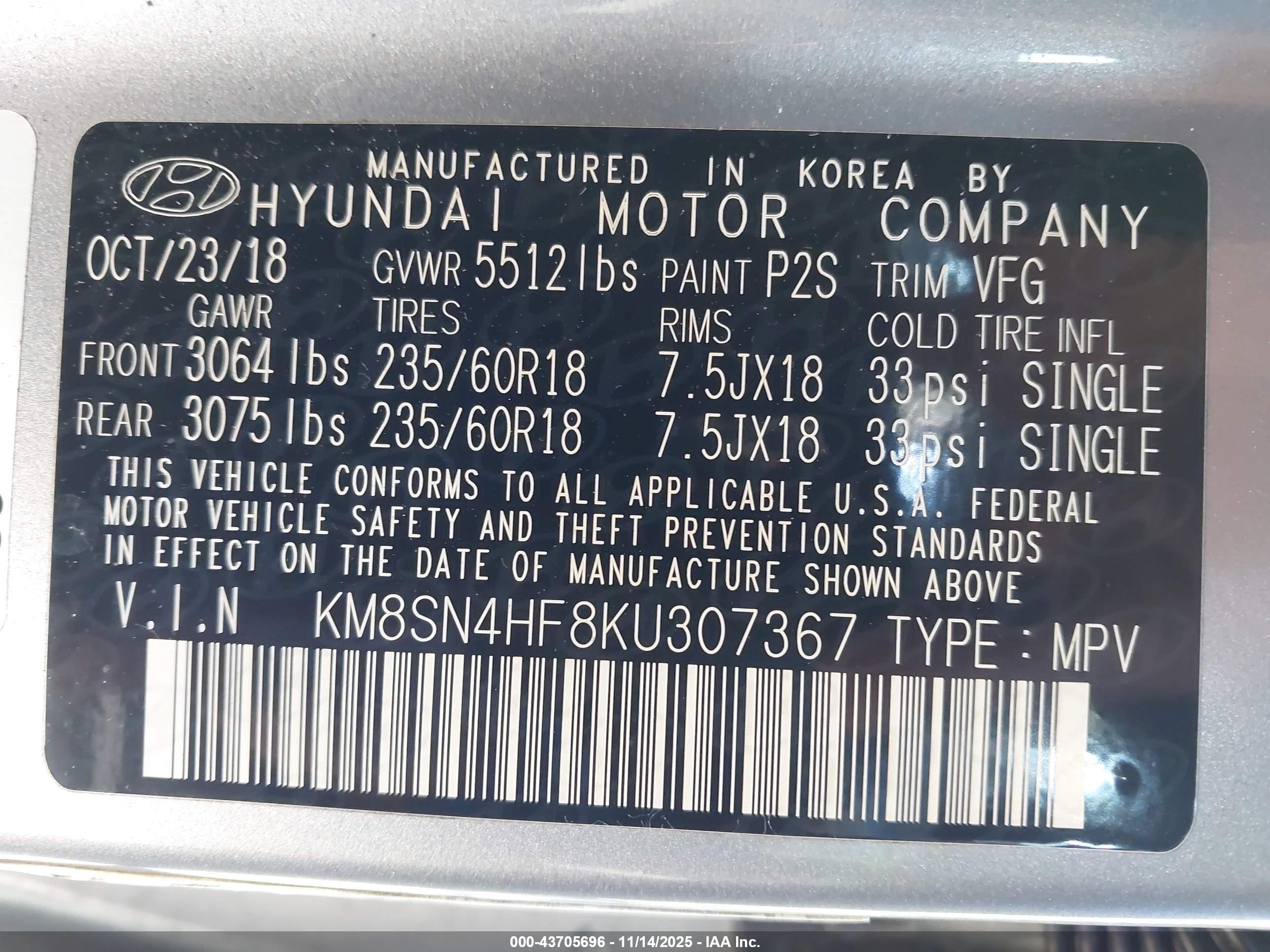 HYUNDAI SANTA image 9