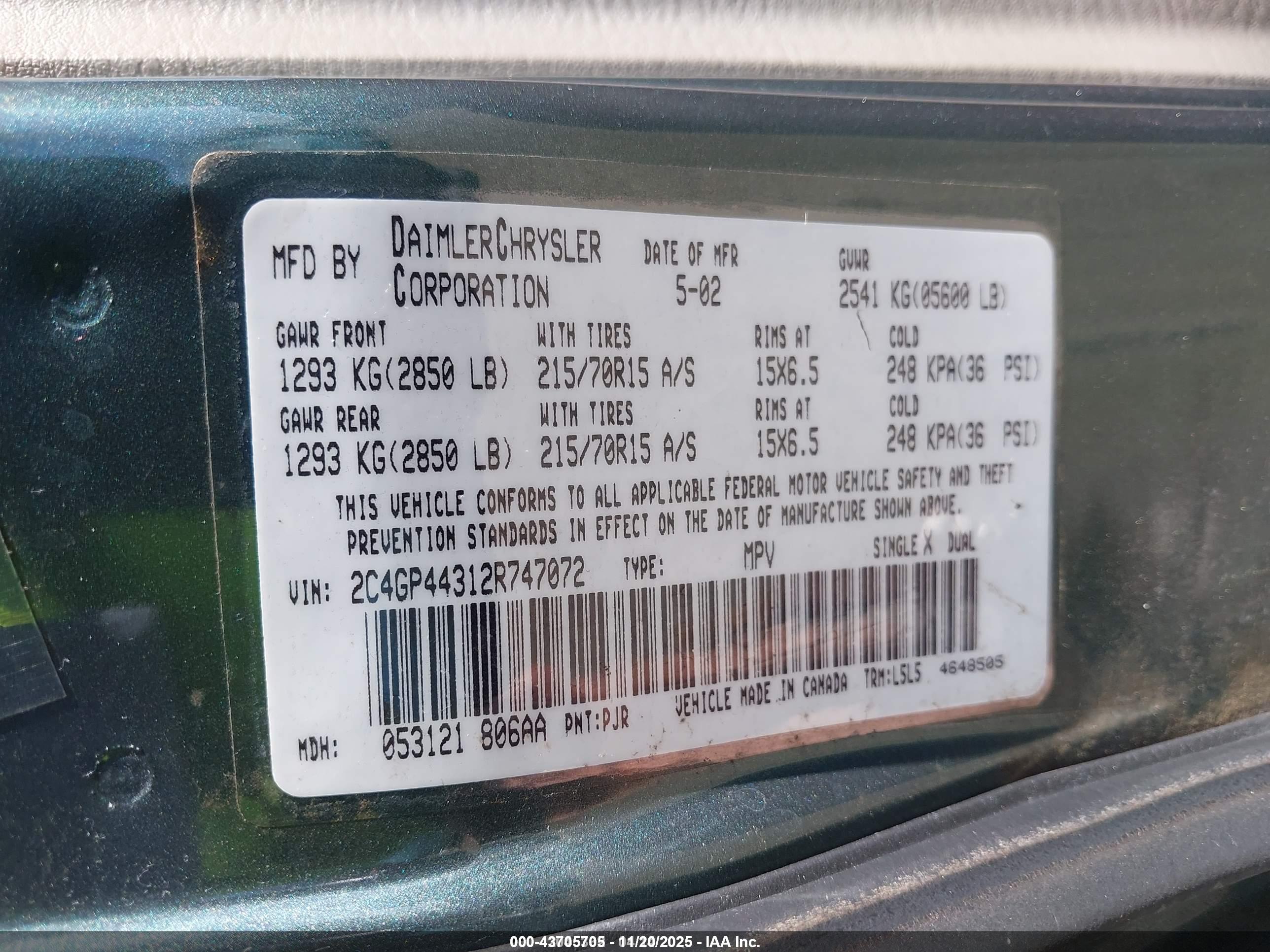 CHRYSLER TOWN image 9