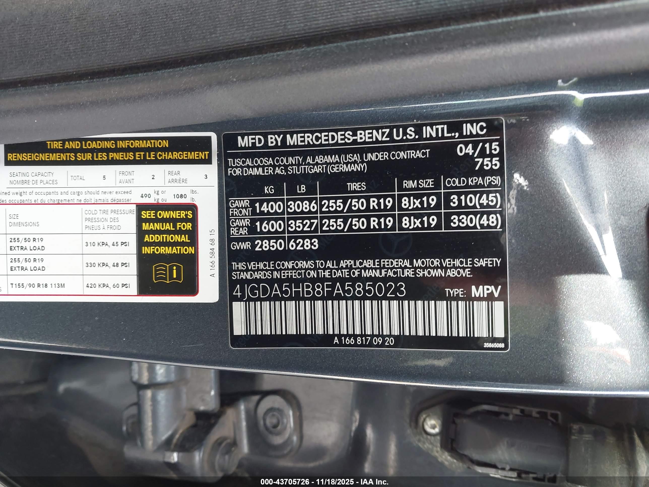 MERCEDES-BENZ ML image 9
