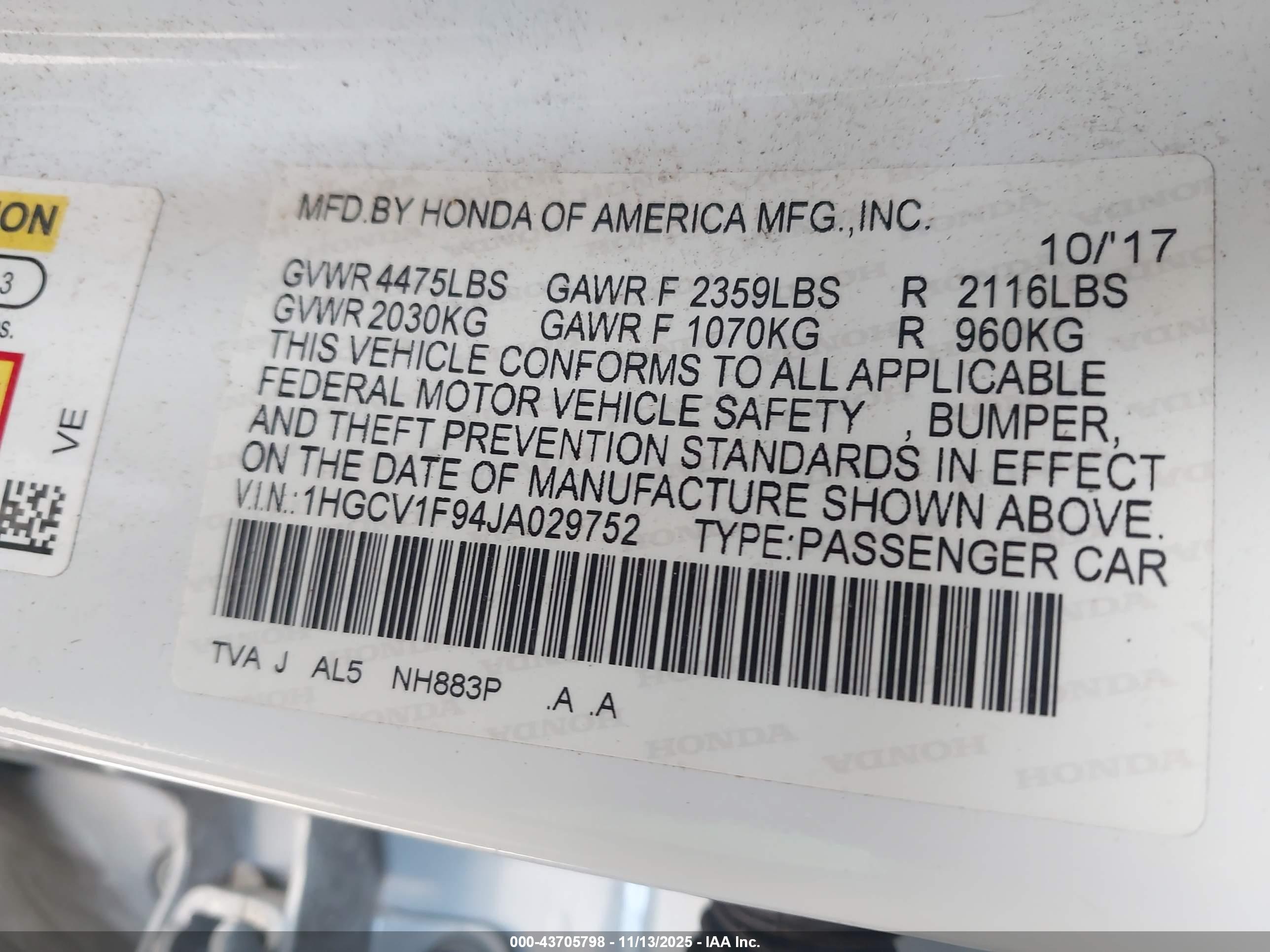 HONDA ACCORD image 9