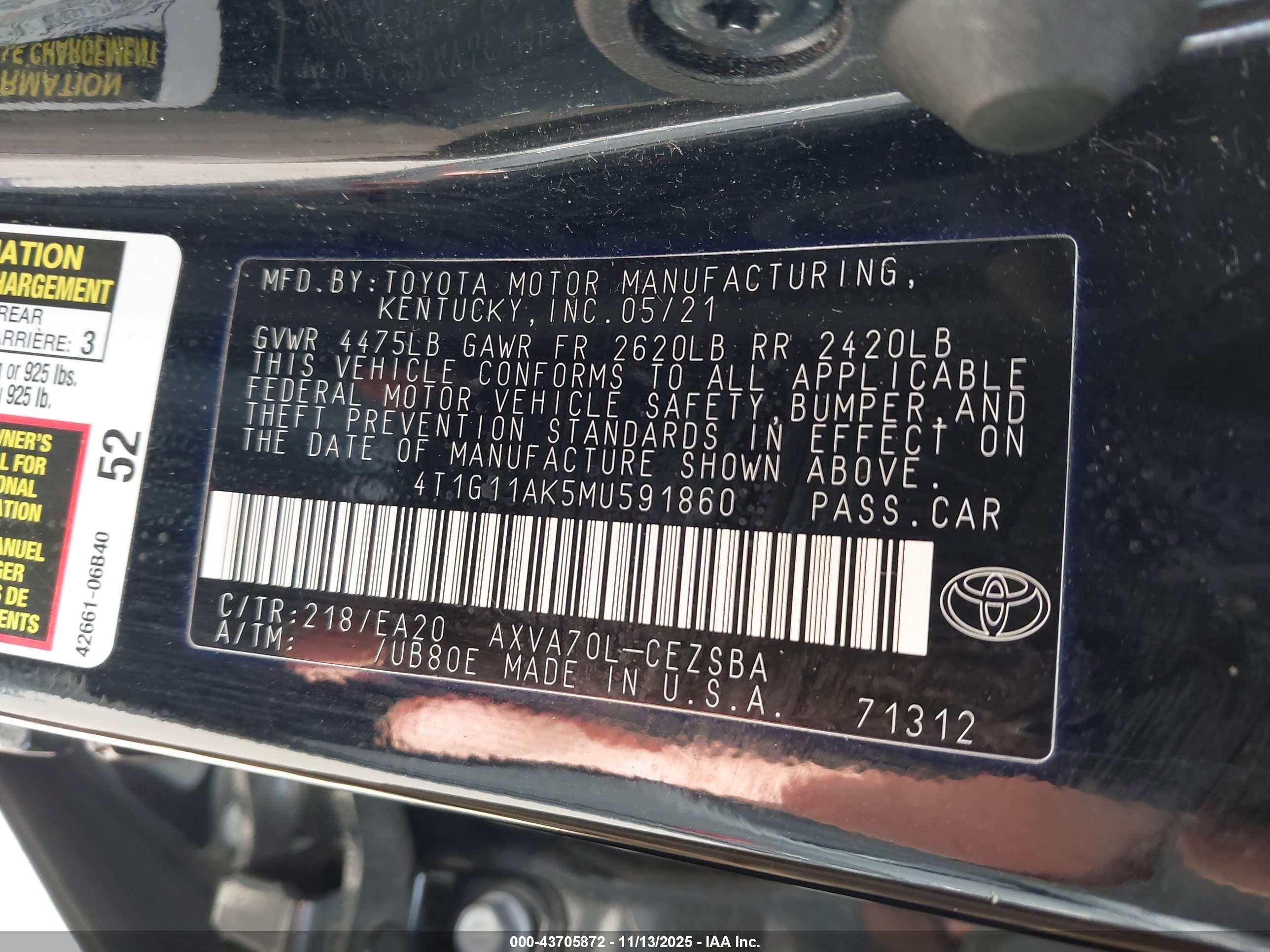 TOYOTA CAMRY image 9