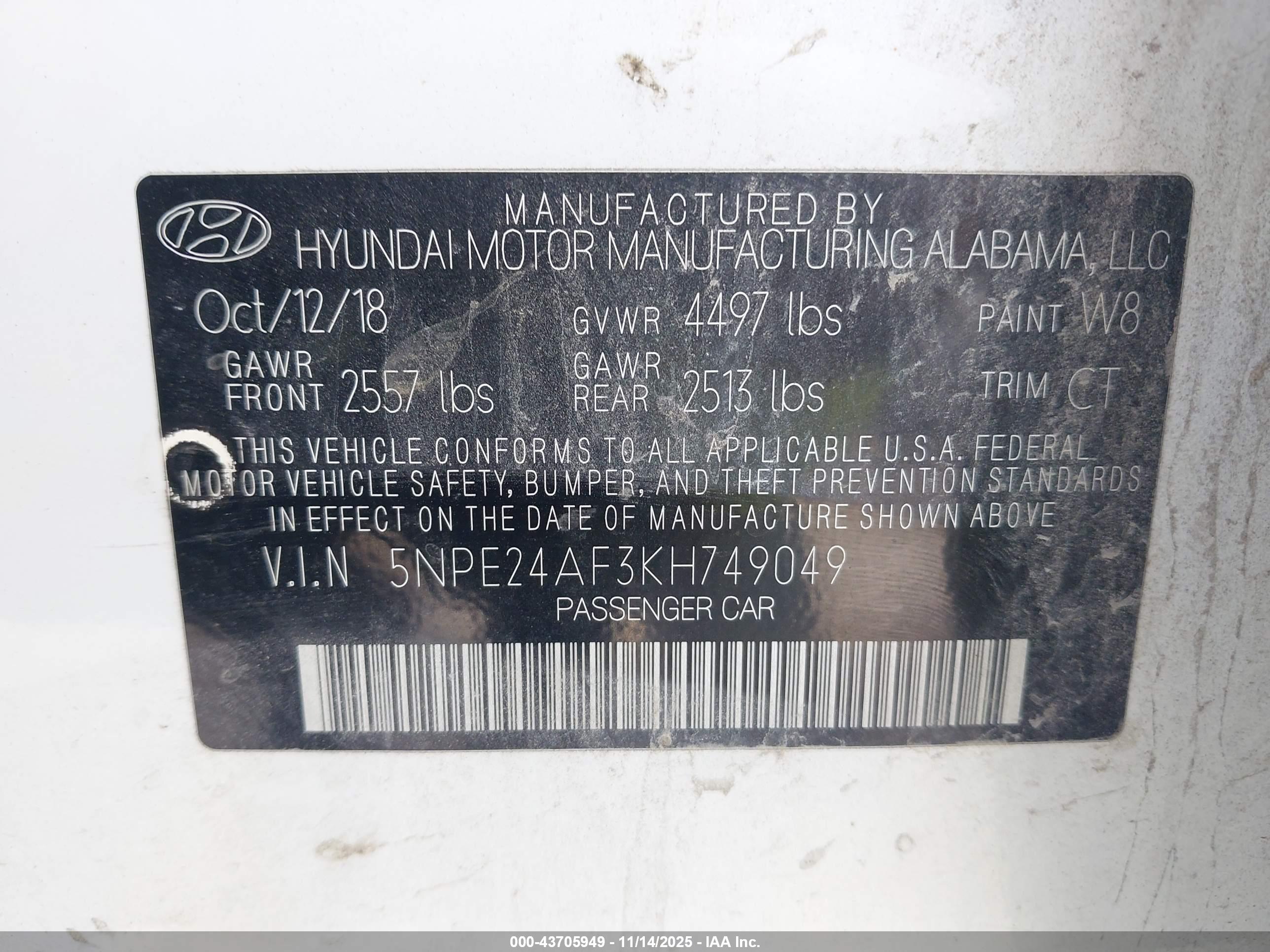 HYUNDAI SONATA image 9