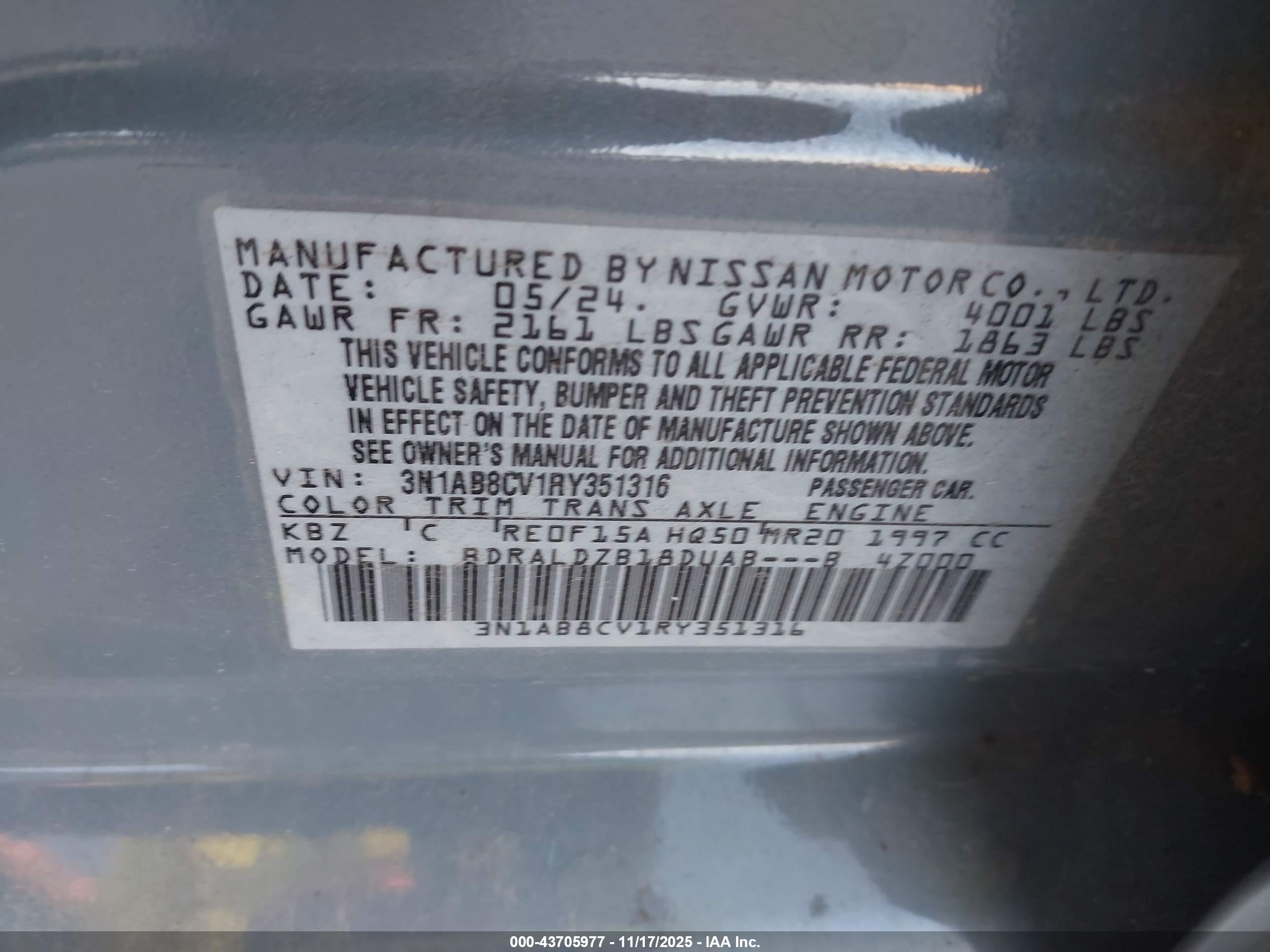 NISSAN SENTRA image 9