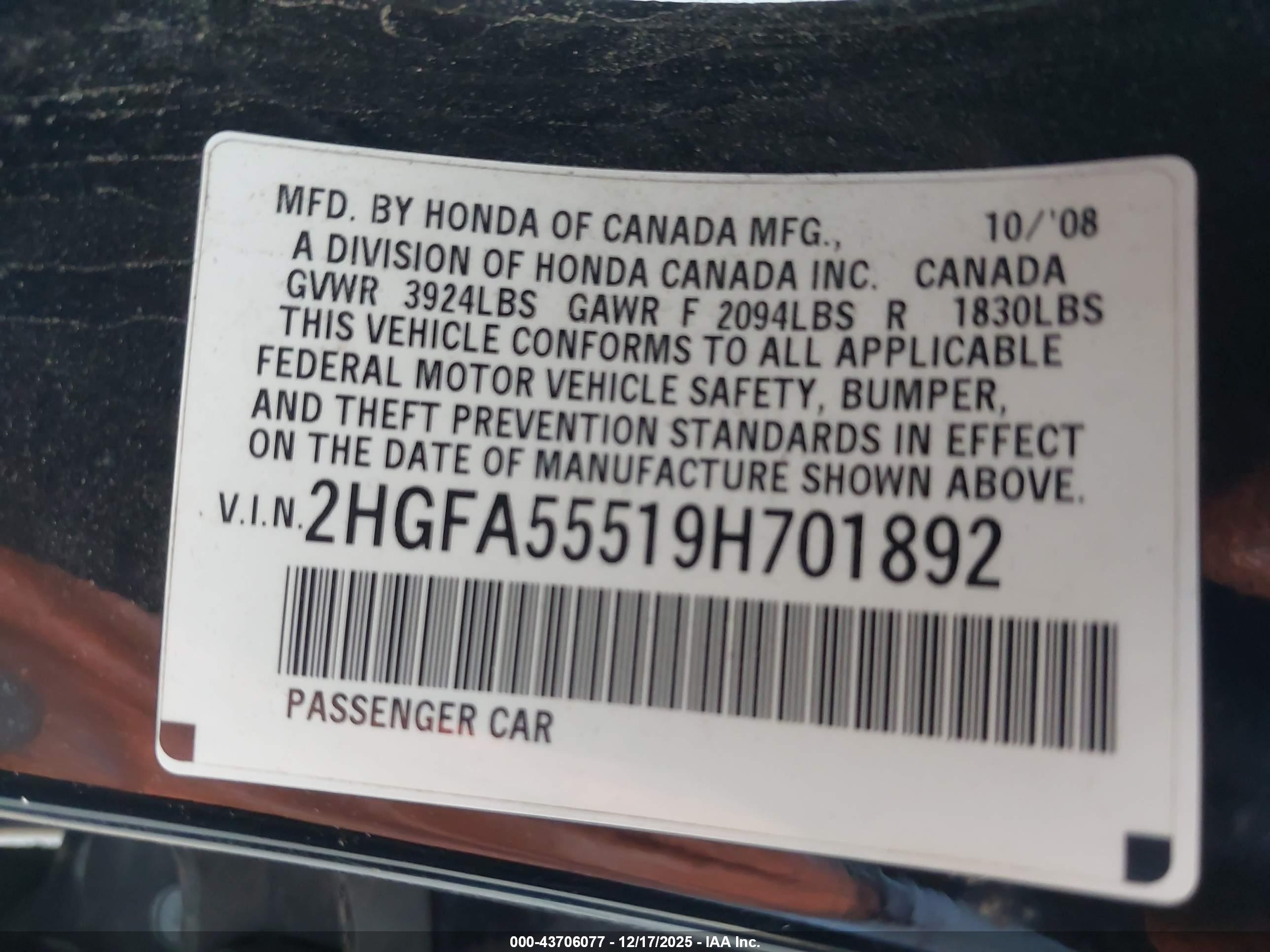 HONDA CIVIC image 9
