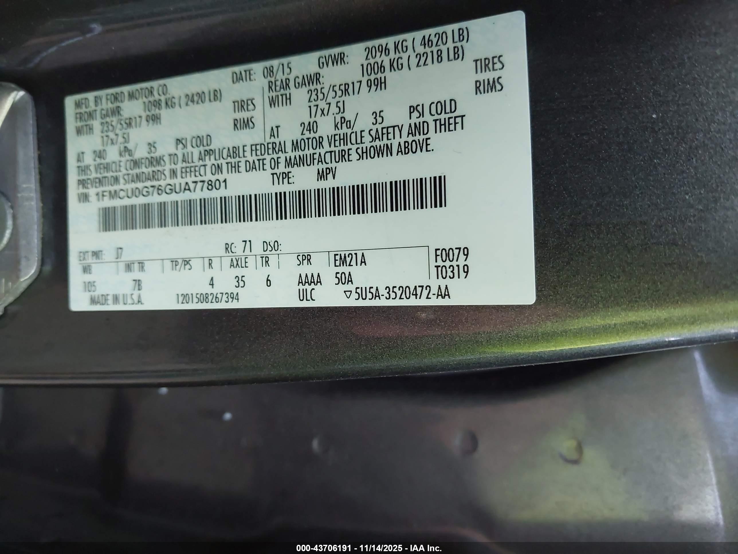 FORD ESCAPE image 9