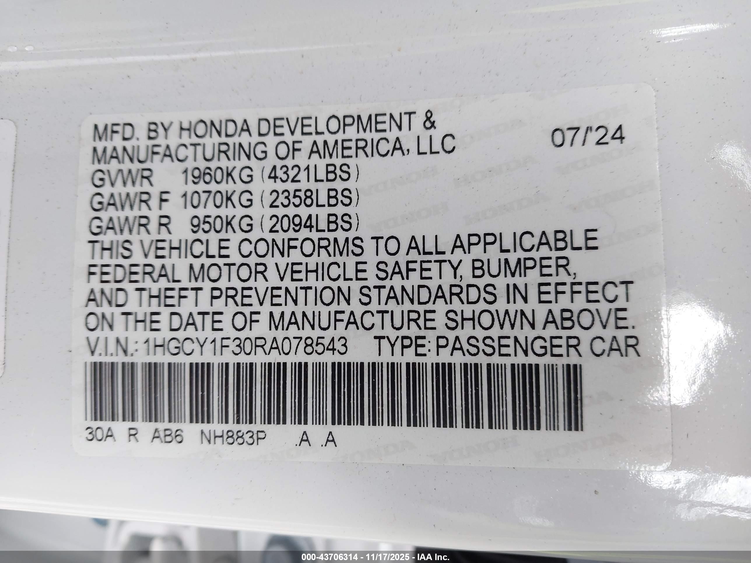 HONDA ACCORD image 9