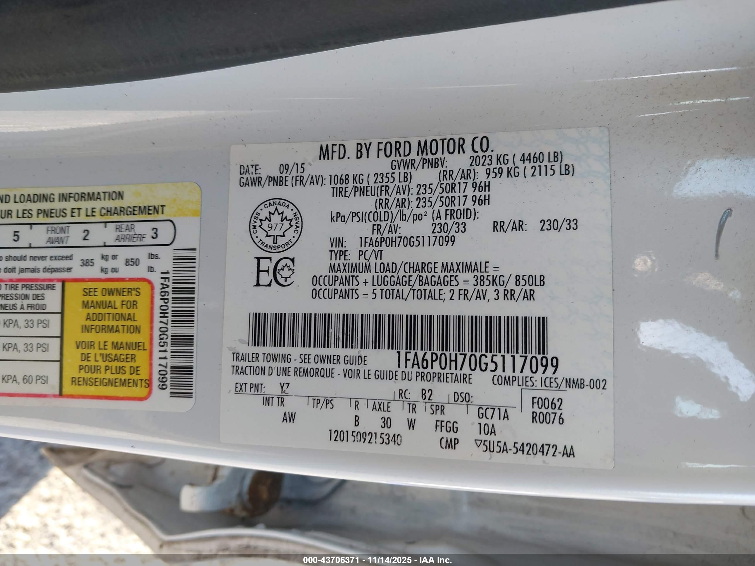 FORD FUSION image 9